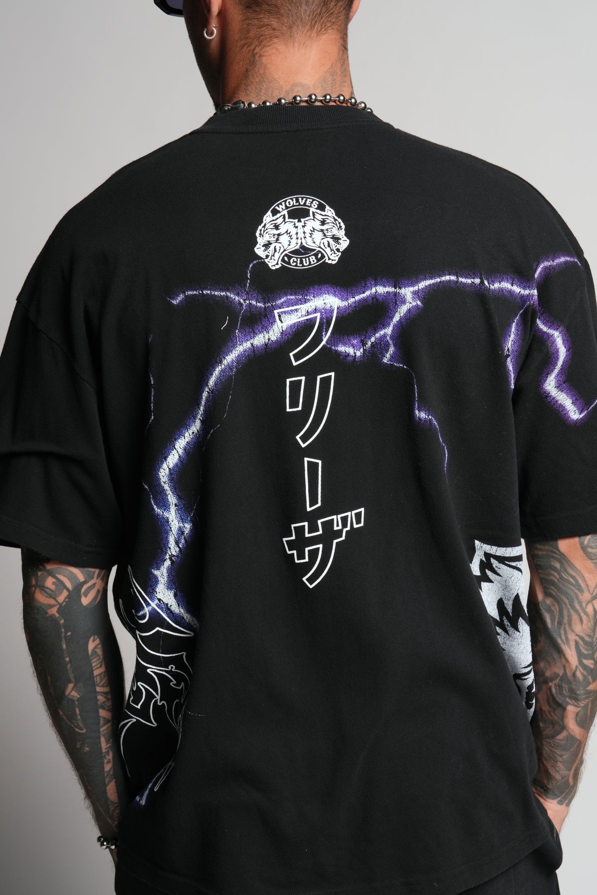 Frieza Energy "Premium" Oversized Tee in Black