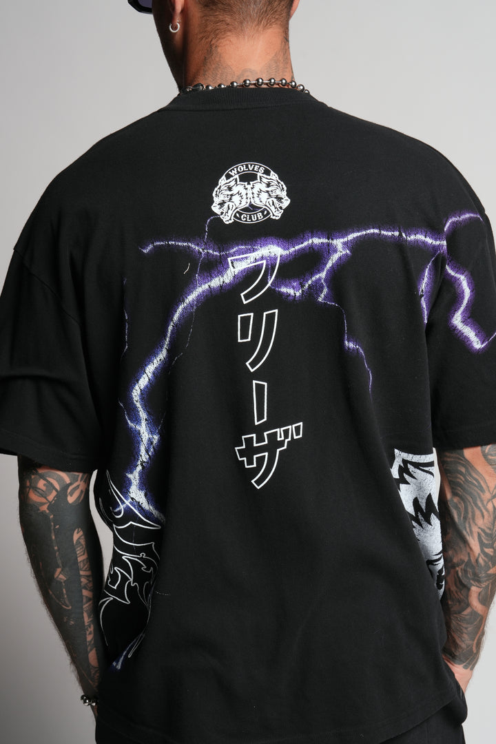 Frieza Energy "Premium" Oversized Tee in Black
