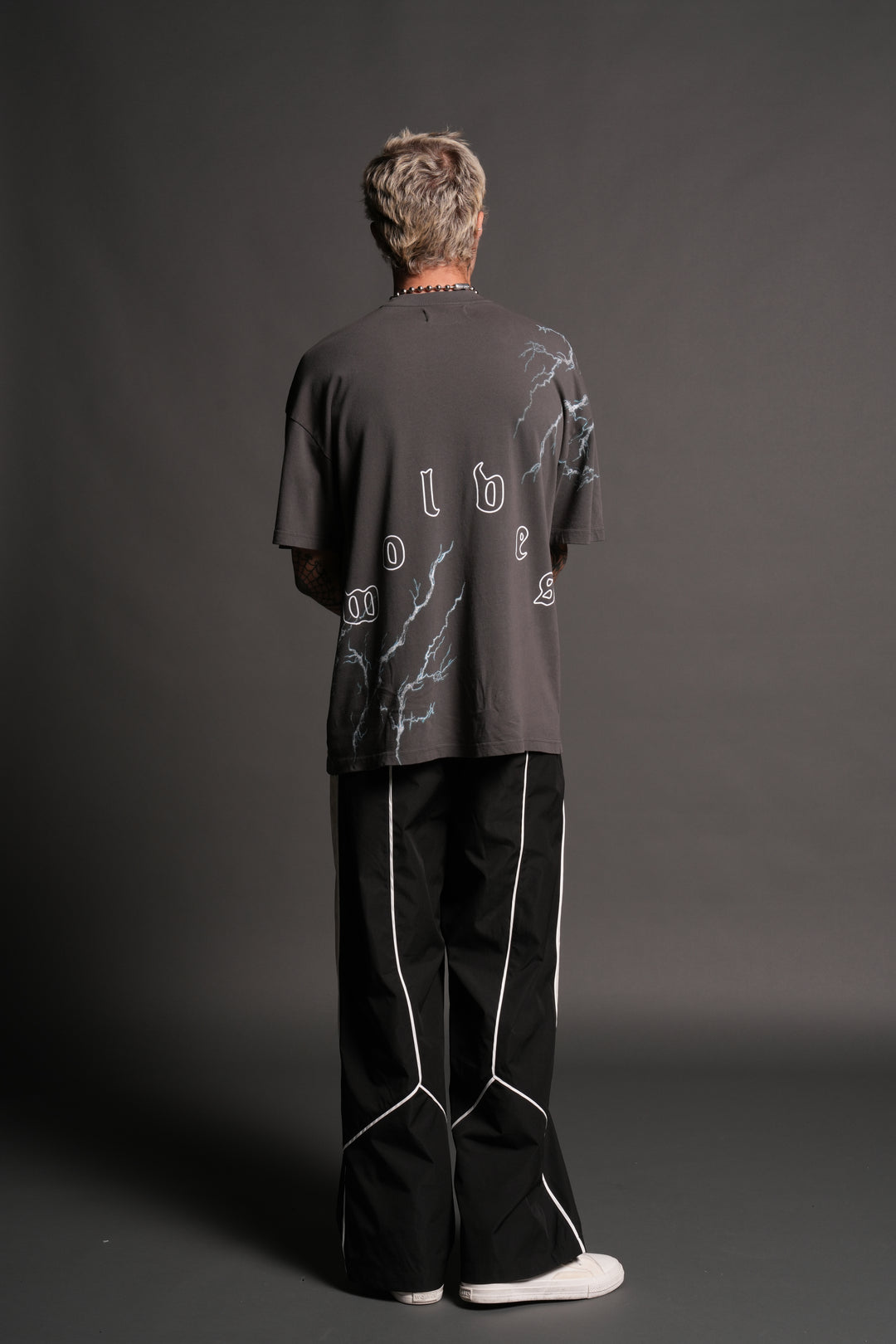 Shinobi Premium Oversized Tee in Wolf Gray