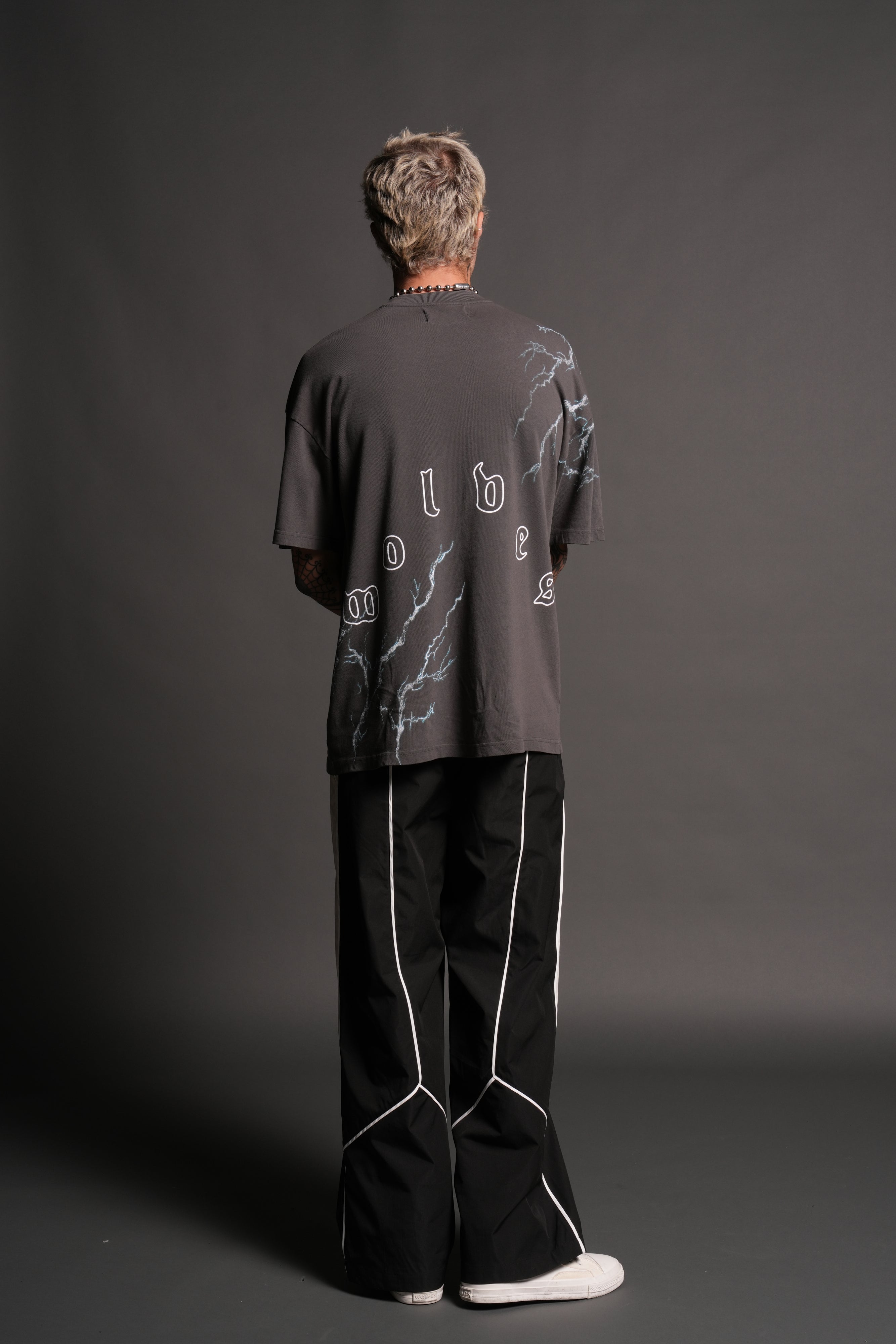 Shinobi Premium Oversized Tee in Wolf Gray