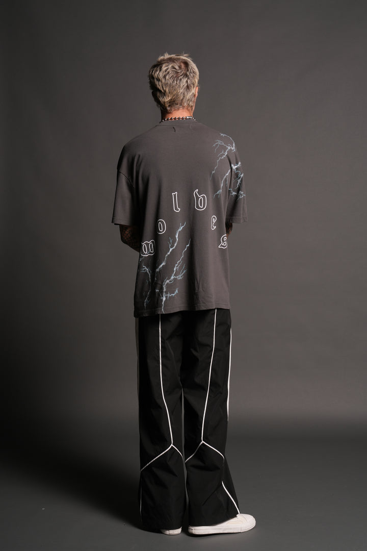 Shinobi Premium Oversized Tee in Wolf Gray