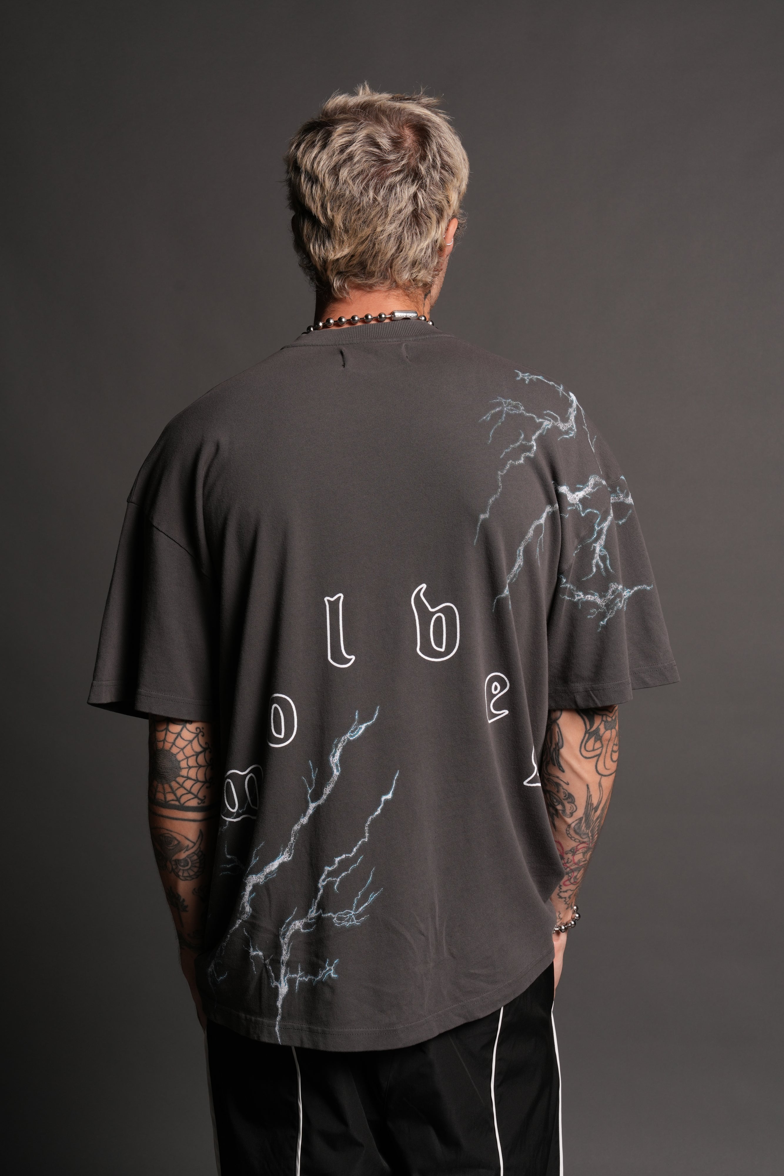 Shinobi Premium Oversized Tee in Wolf Gray