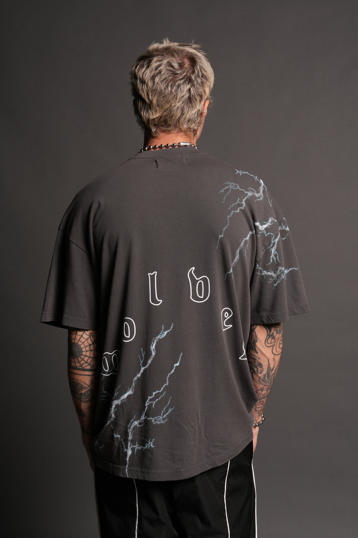 Shinobi Premium Oversized Tee in Wolf Gray