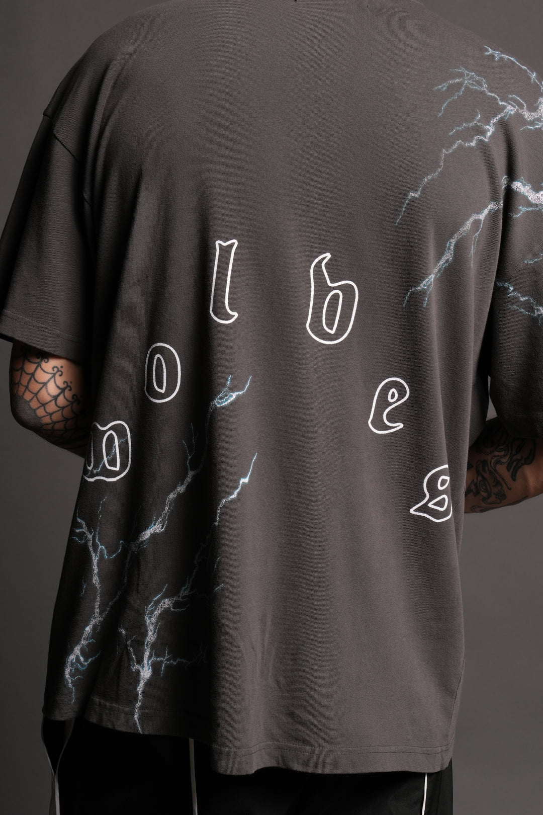 Shinobi Premium Oversized Tee in Wolf Gray