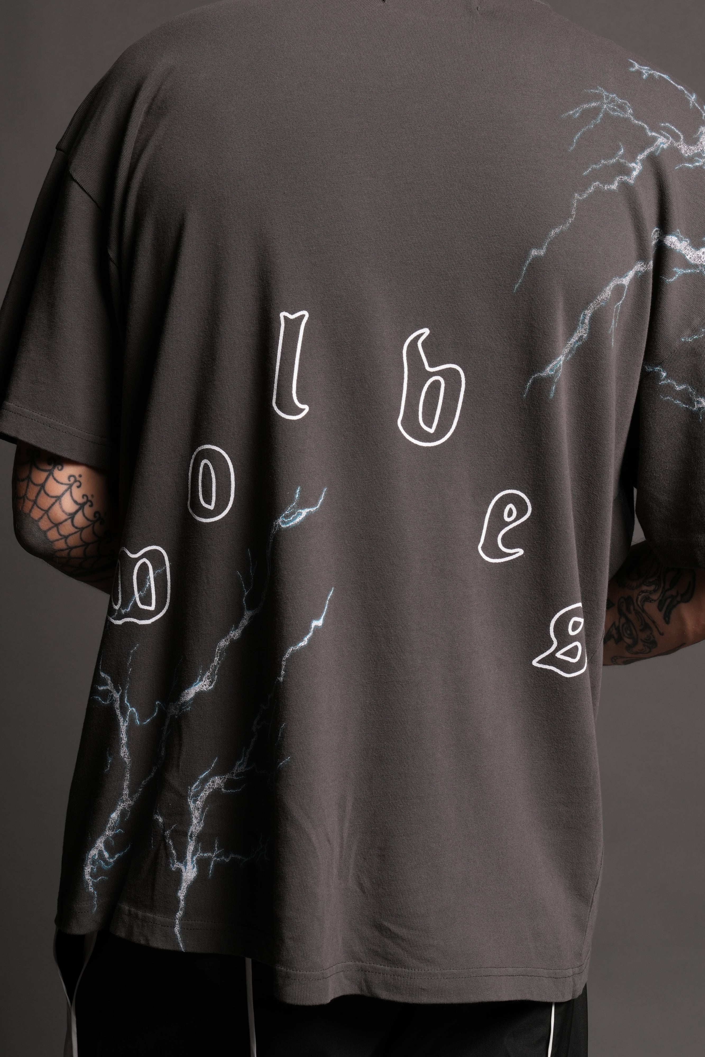 Shinobi Premium Oversized Tee in Wolf Gray