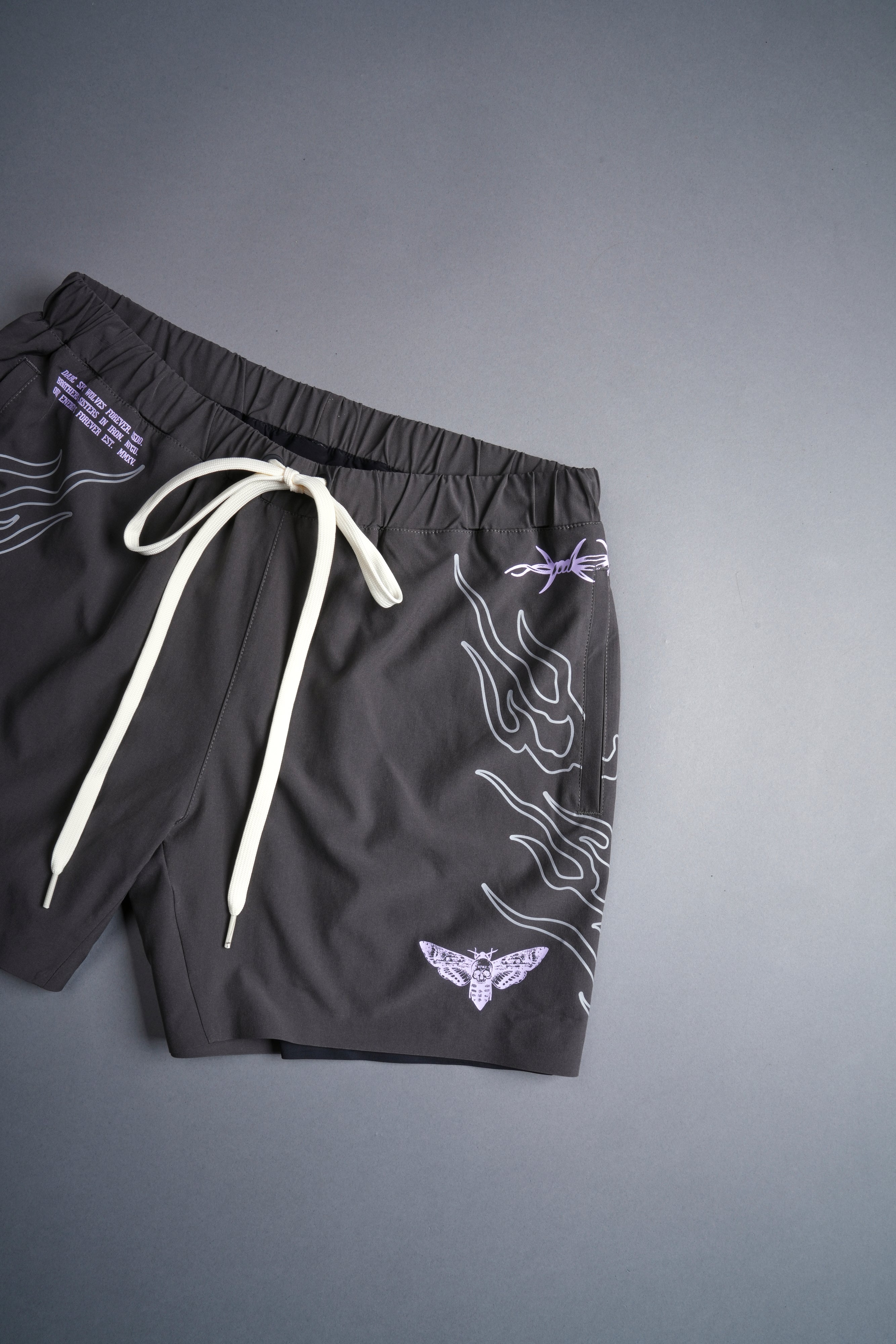 Live Or Die Compression Shorts in Wolf Gray