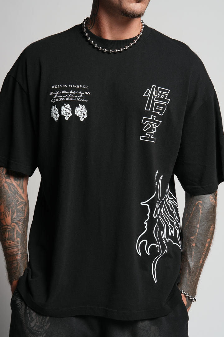 Goku "Premium" Oversized Tee in Black
