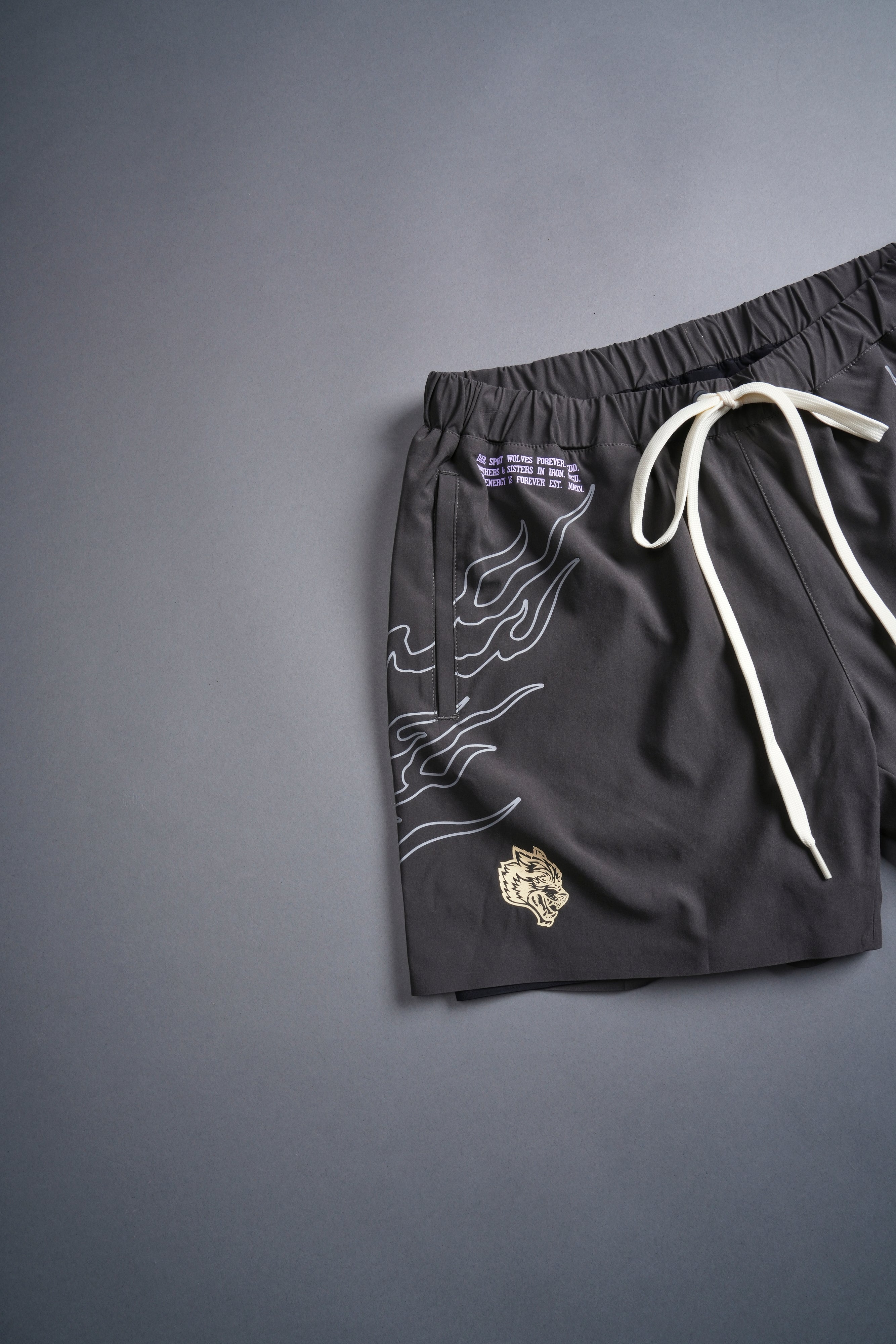 Live Or Die Compression Shorts in Wolf Gray