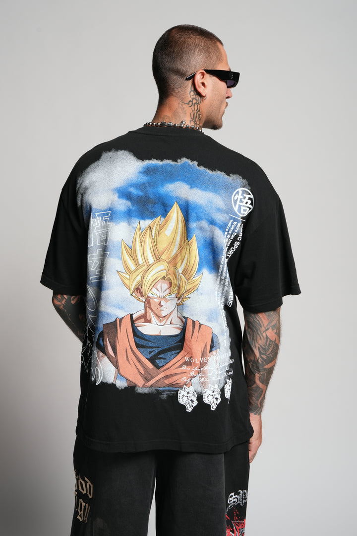 Goku "Premium" Oversized Tee in Black