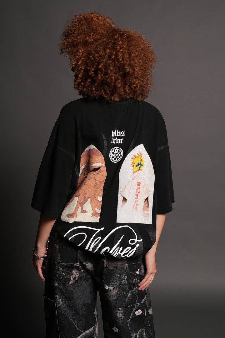 Destined Legacy Premium Oversized Tee in Black