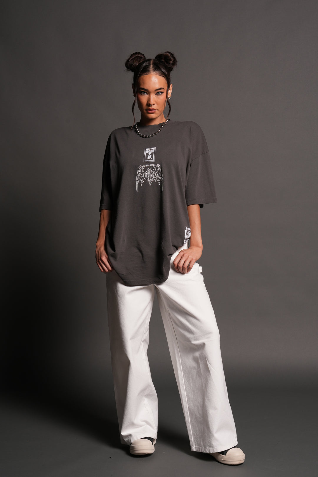 Rasengan Premium Oversized Tee in Wolf Gray