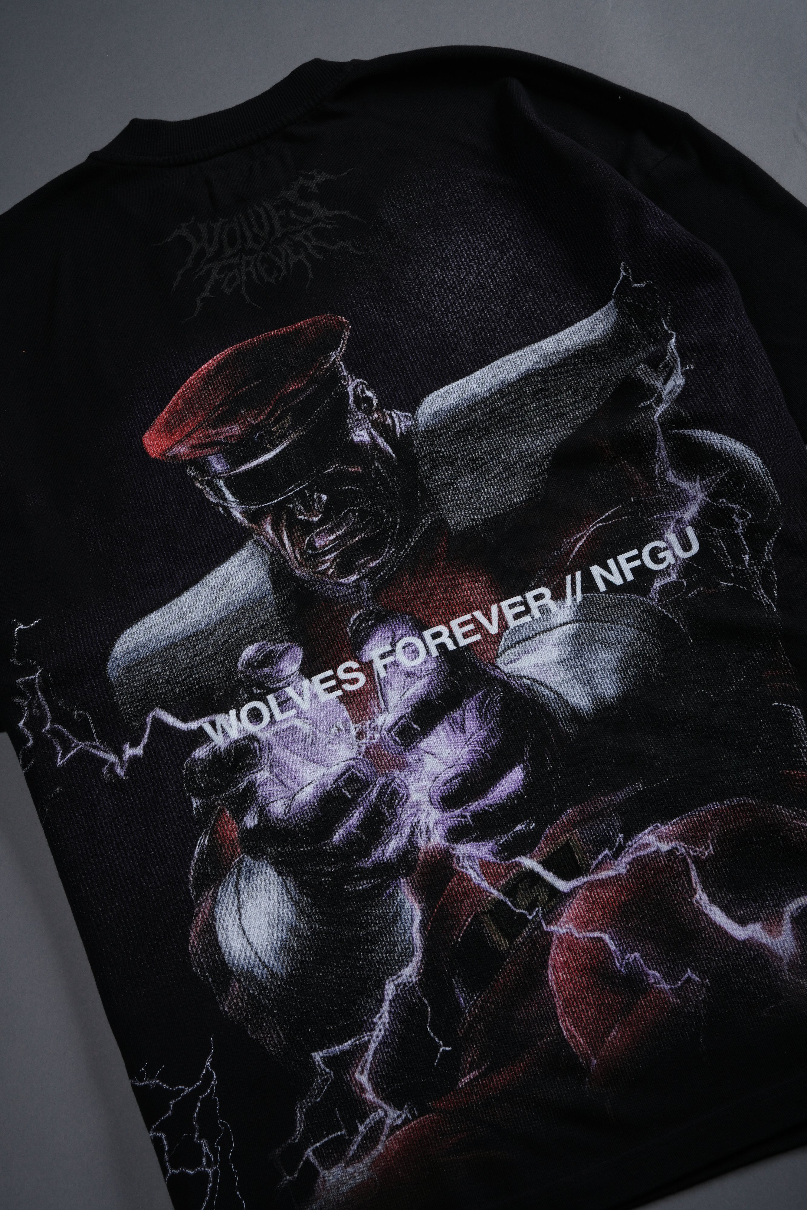 Darc M. Bison "Side By Side" Series Premium Oversized Tee in Black
