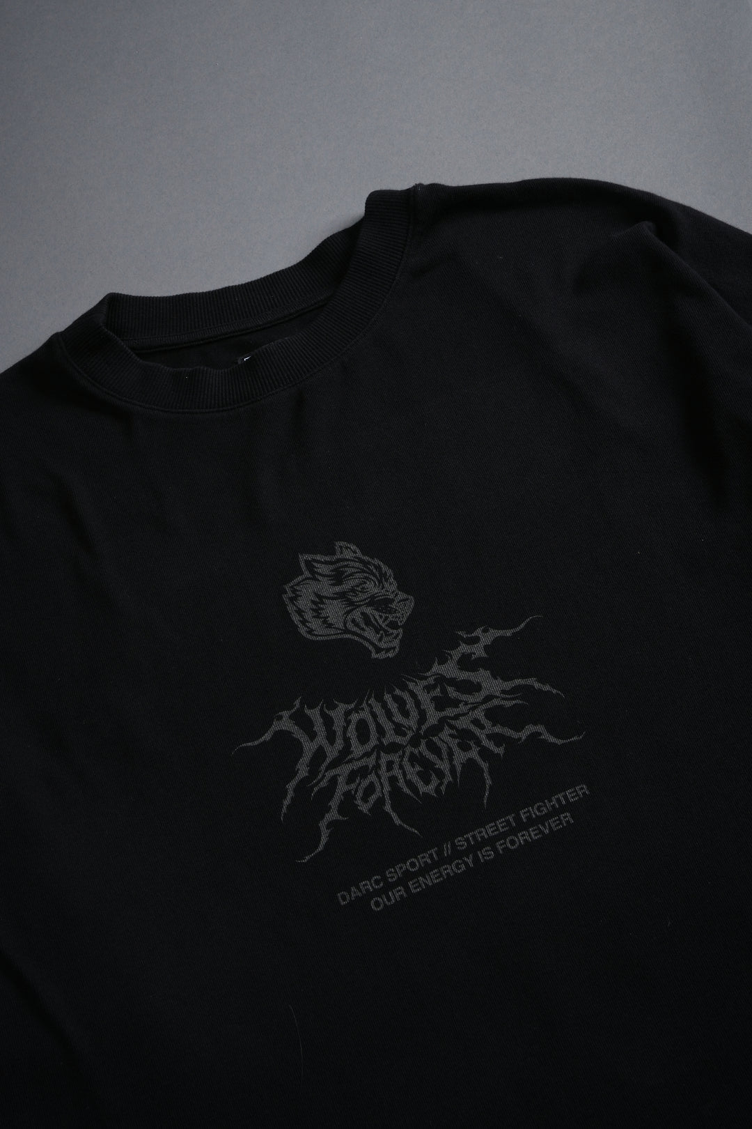 Darc Ken "Side By Side" Series Premium Oversized Tee in Black