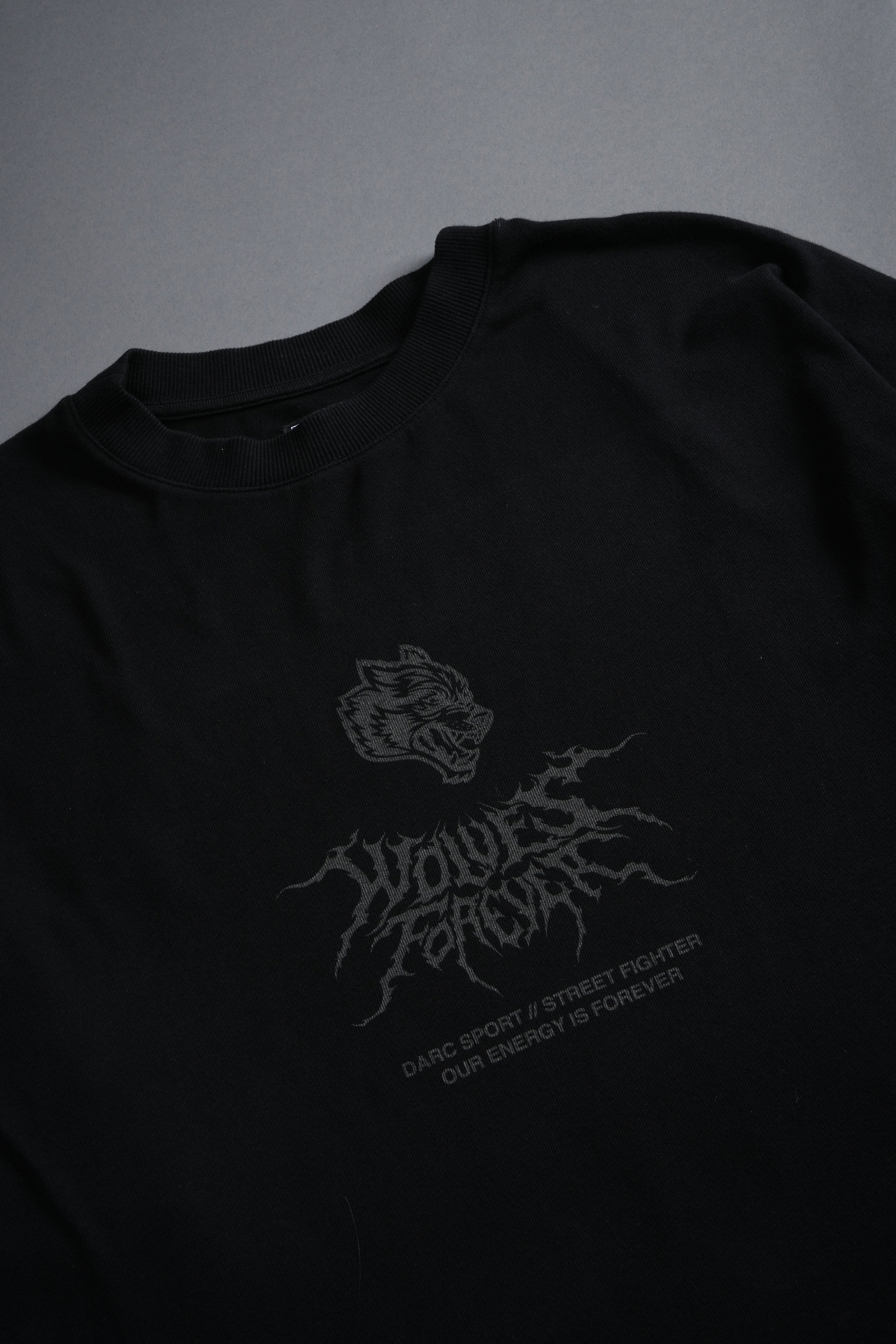 Darc Ken "Side By Side" Series Premium Oversized Tee in Black