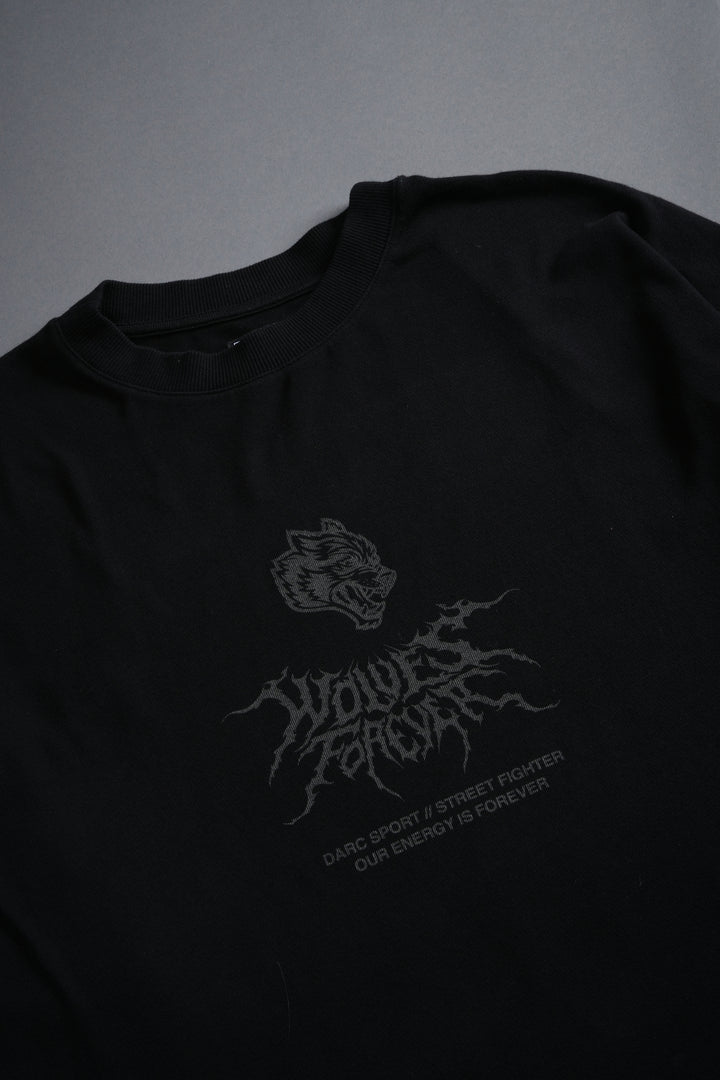 Darc Ken "Side By Side" Series Premium Oversized Tee in Black