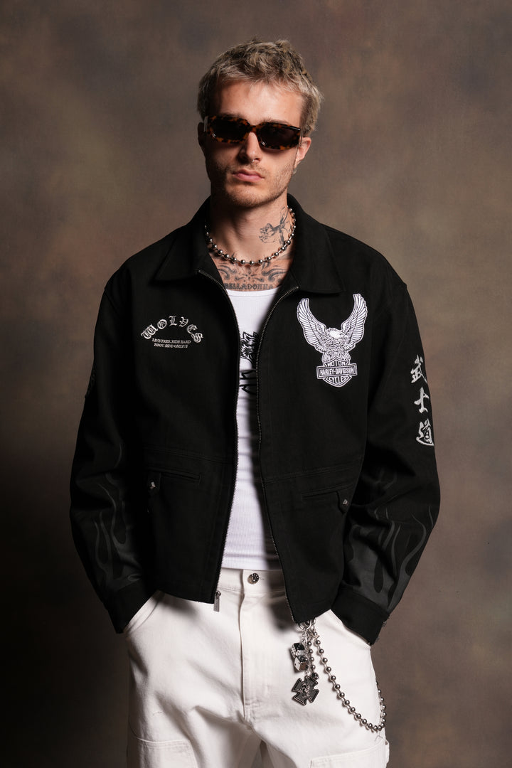 Shadow Ronin Redford Shirt Jacket in Black