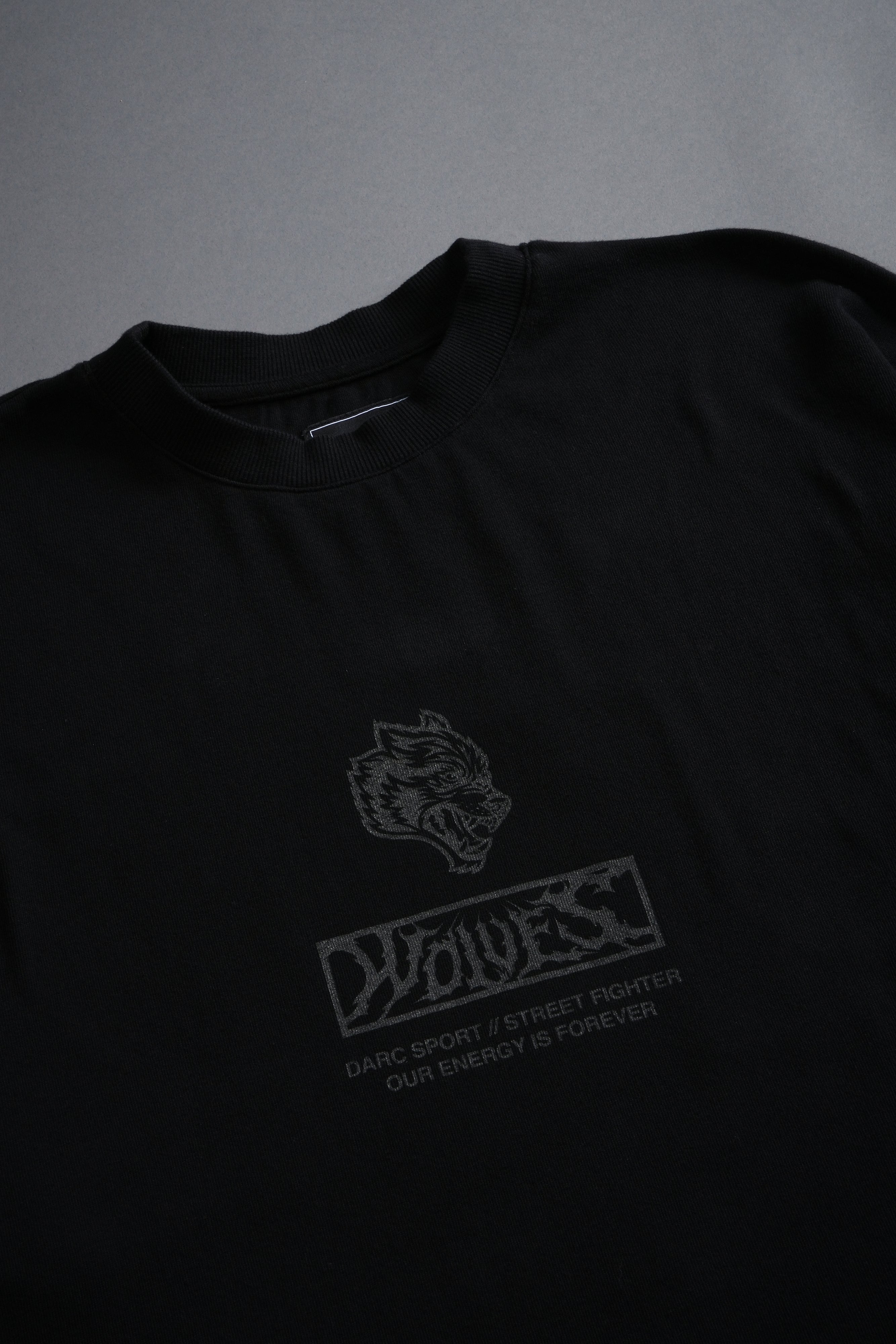 Darc Ryu "Side By Side" Series Premium Oversized Tee in Black