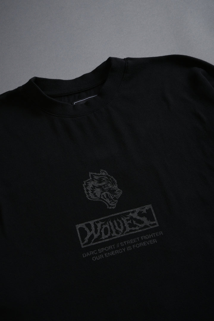 Darc Ryu "Side By Side" Series Premium Oversized Tee in Black