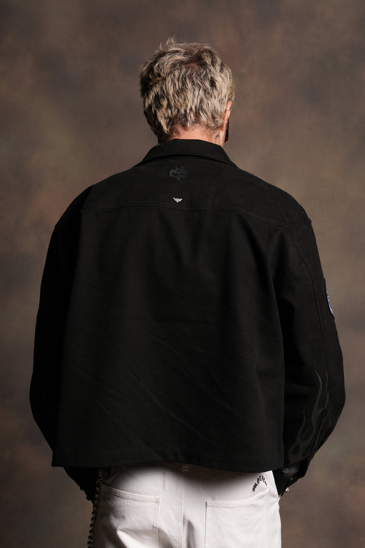 Shadow Ronin Redford Shirt Jacket in Black