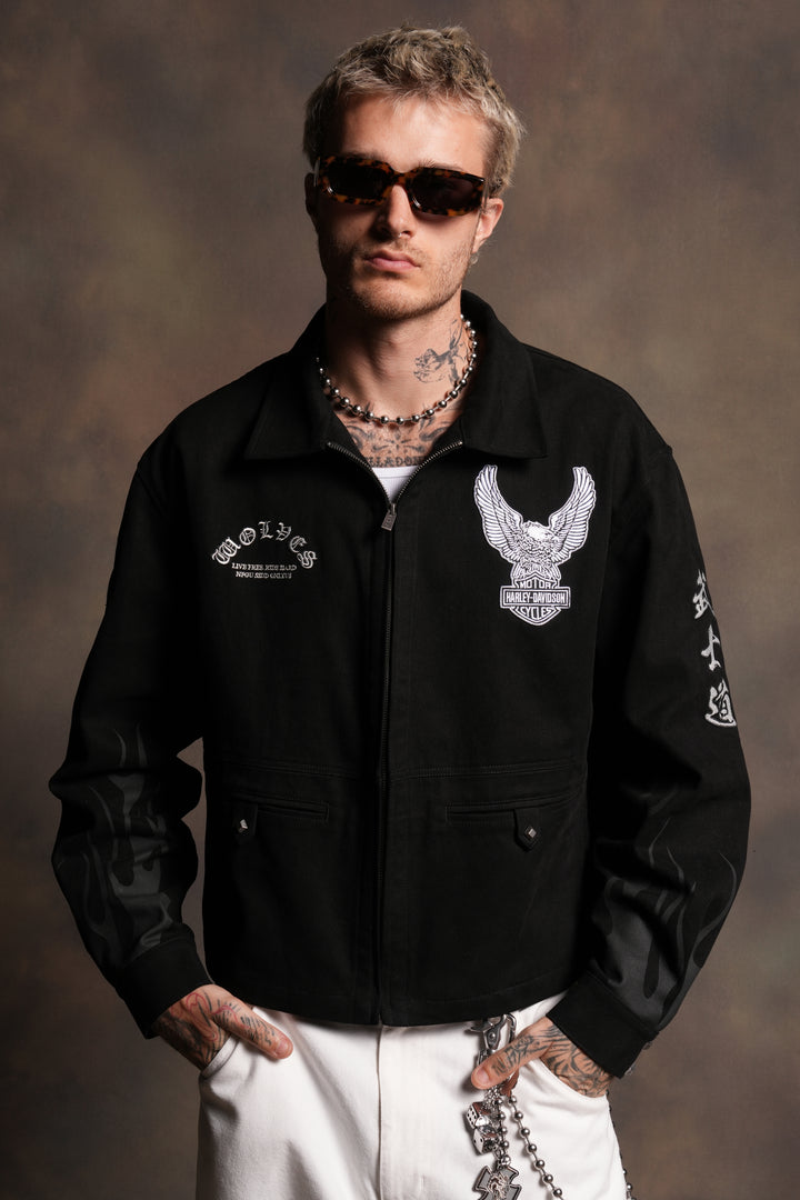 Shadow Ronin Redford Shirt Jacket in Black