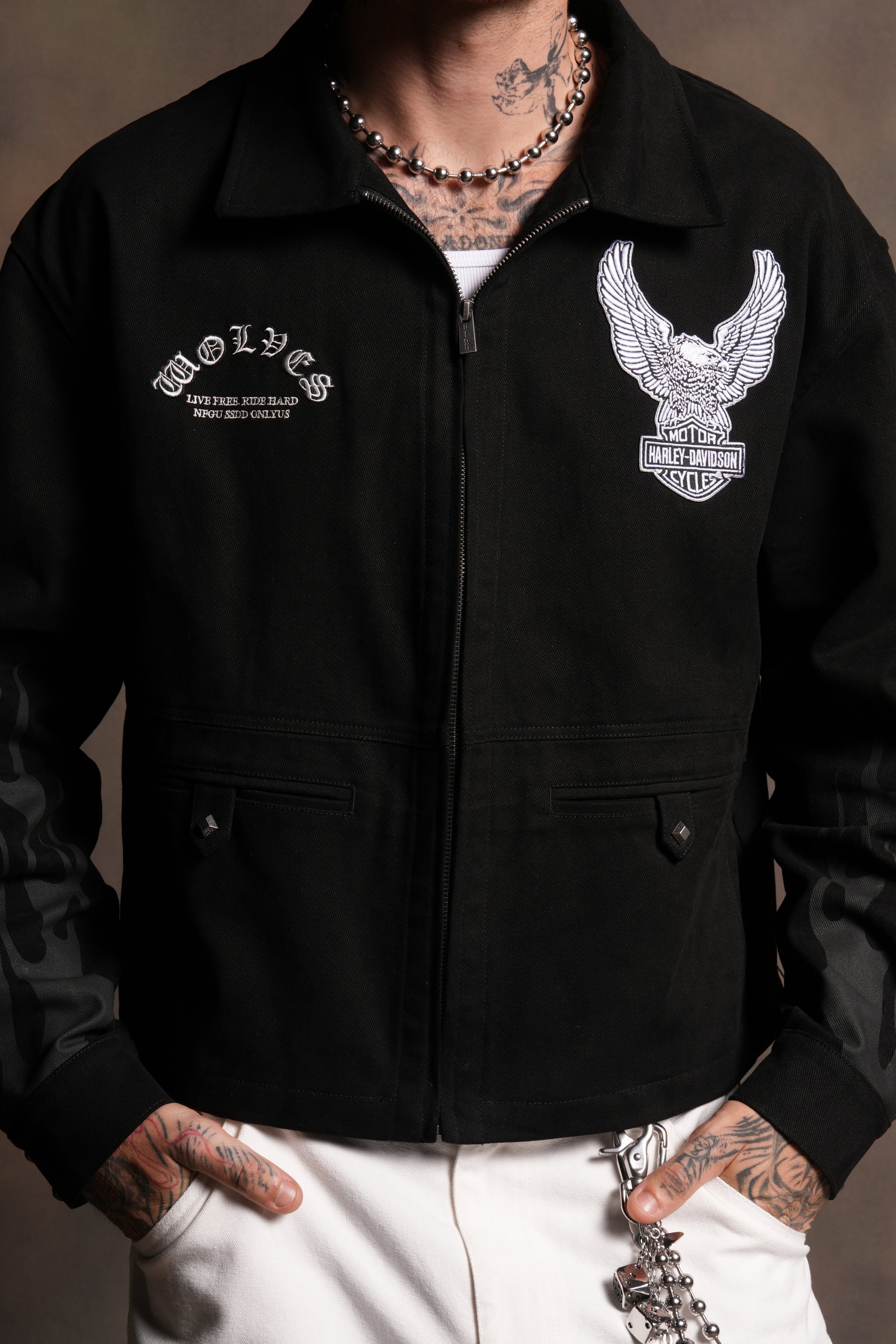 Shadow Ronin Redford Shirt Jacket in Black