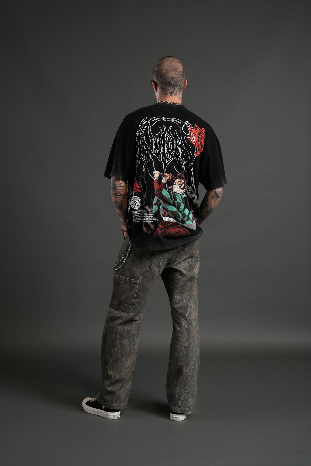 NFGU Tanjiro "Premium" Oversized Tee in Black