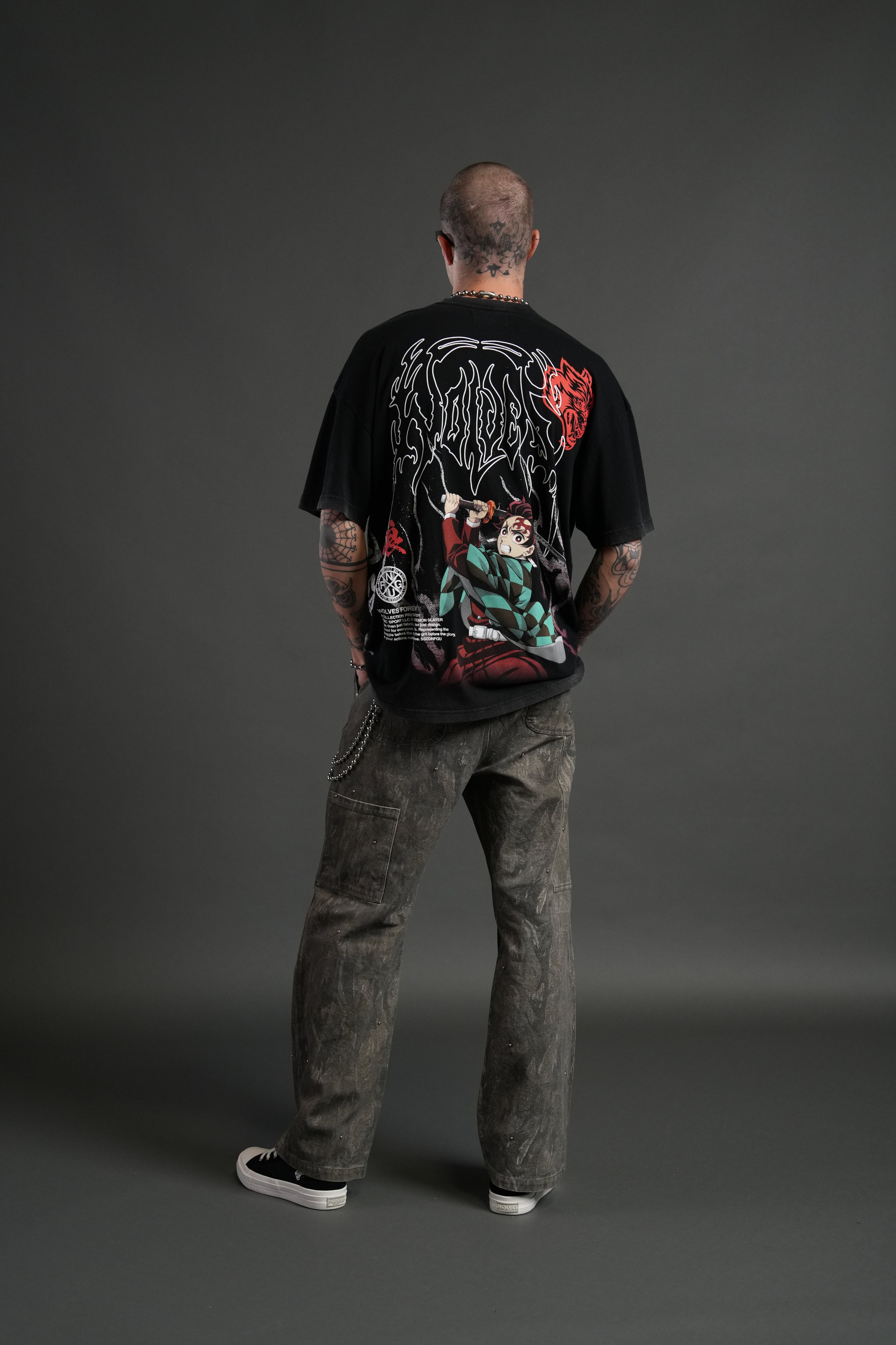 NFGU Tanjiro "Premium" Oversized Tee in Black