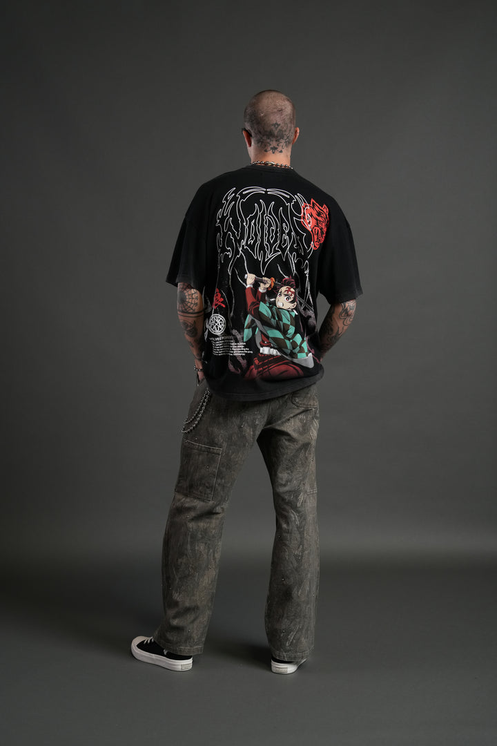 NFGU Tanjiro "Premium" Oversized Tee in Black
