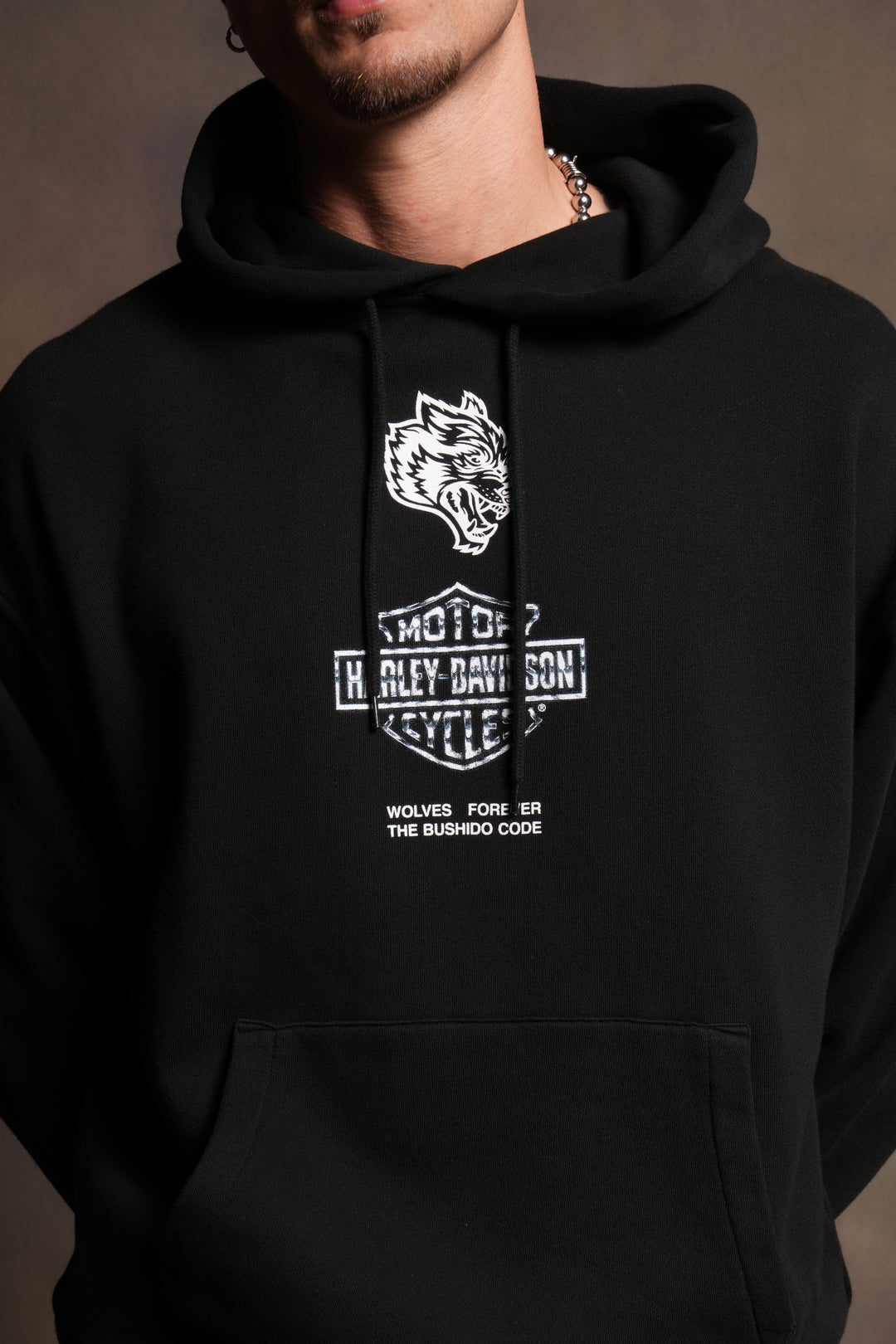 Skulls & Steel Bishop Hoodie in Black