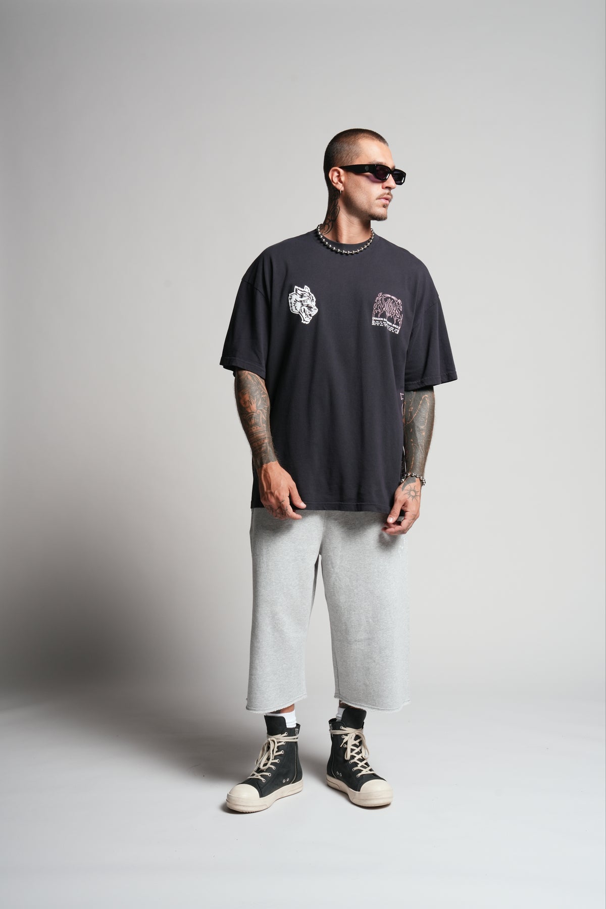 Our Reason "Premium" Oversized Tee in Nightshade