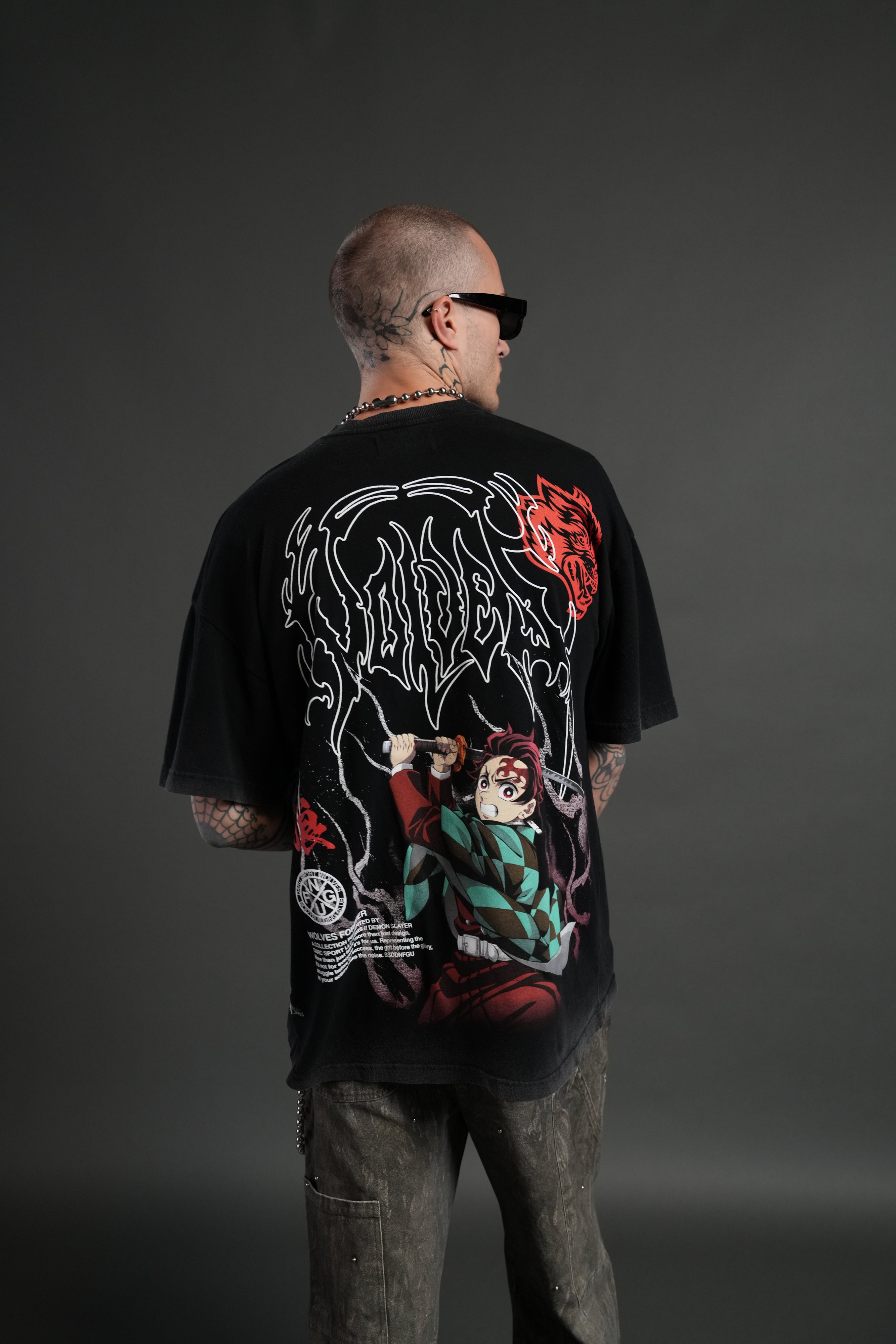 NFGU Tanjiro "Premium" Oversized Tee in Black