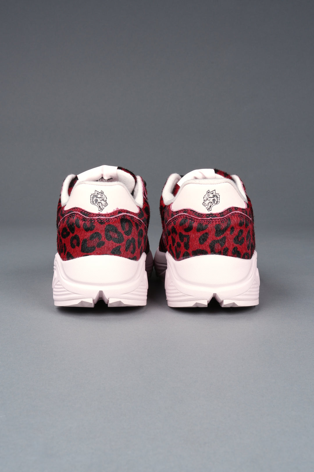 Run-1 Shoes in Red Leopard/Cloud Pink