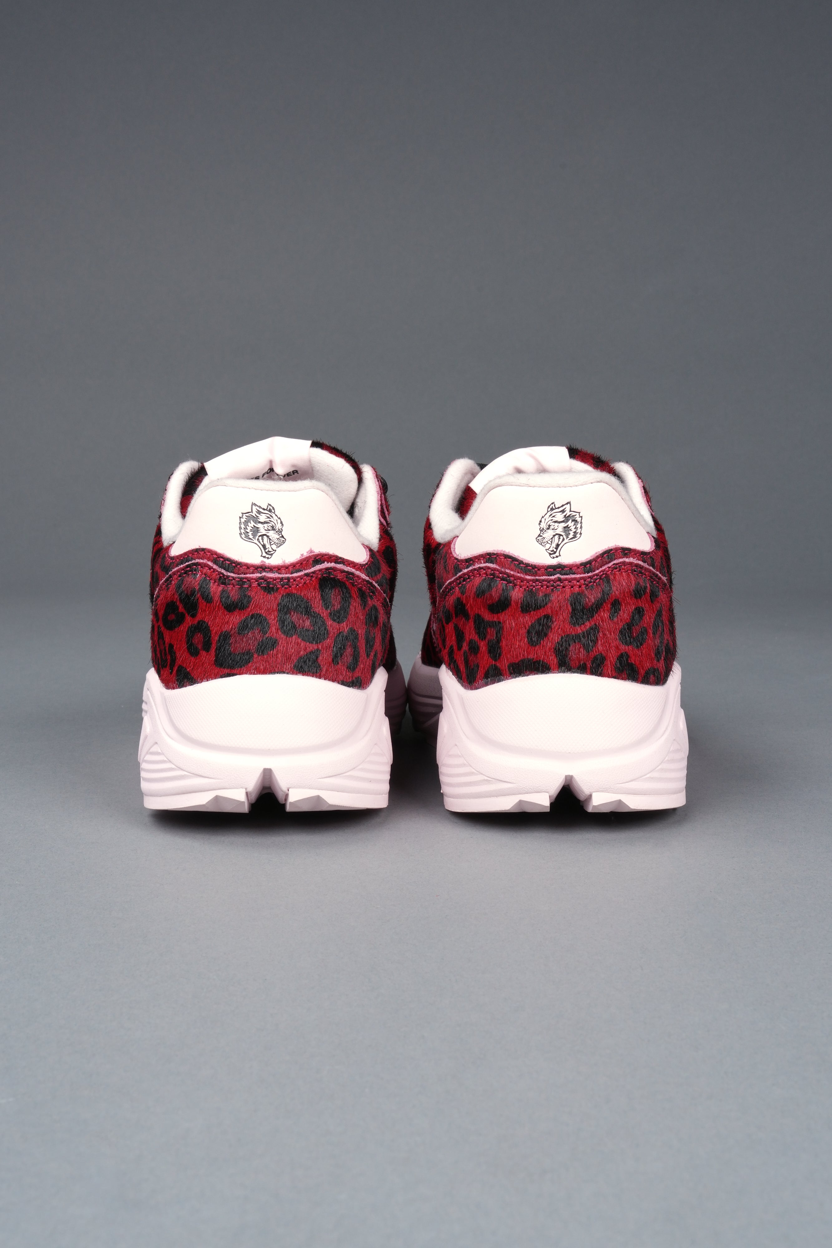 Run-1 Shoes in Red Leopard/Cloud Pink