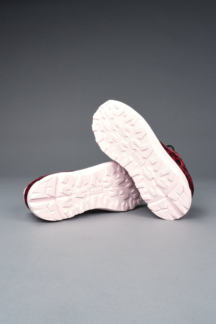 Run-1 Shoes in Red Leopard/Cloud Pink