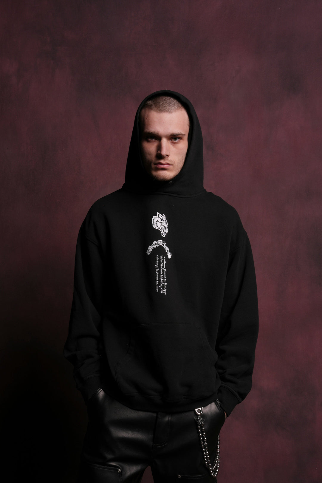 Darc Spider "P" Hoodie in Black