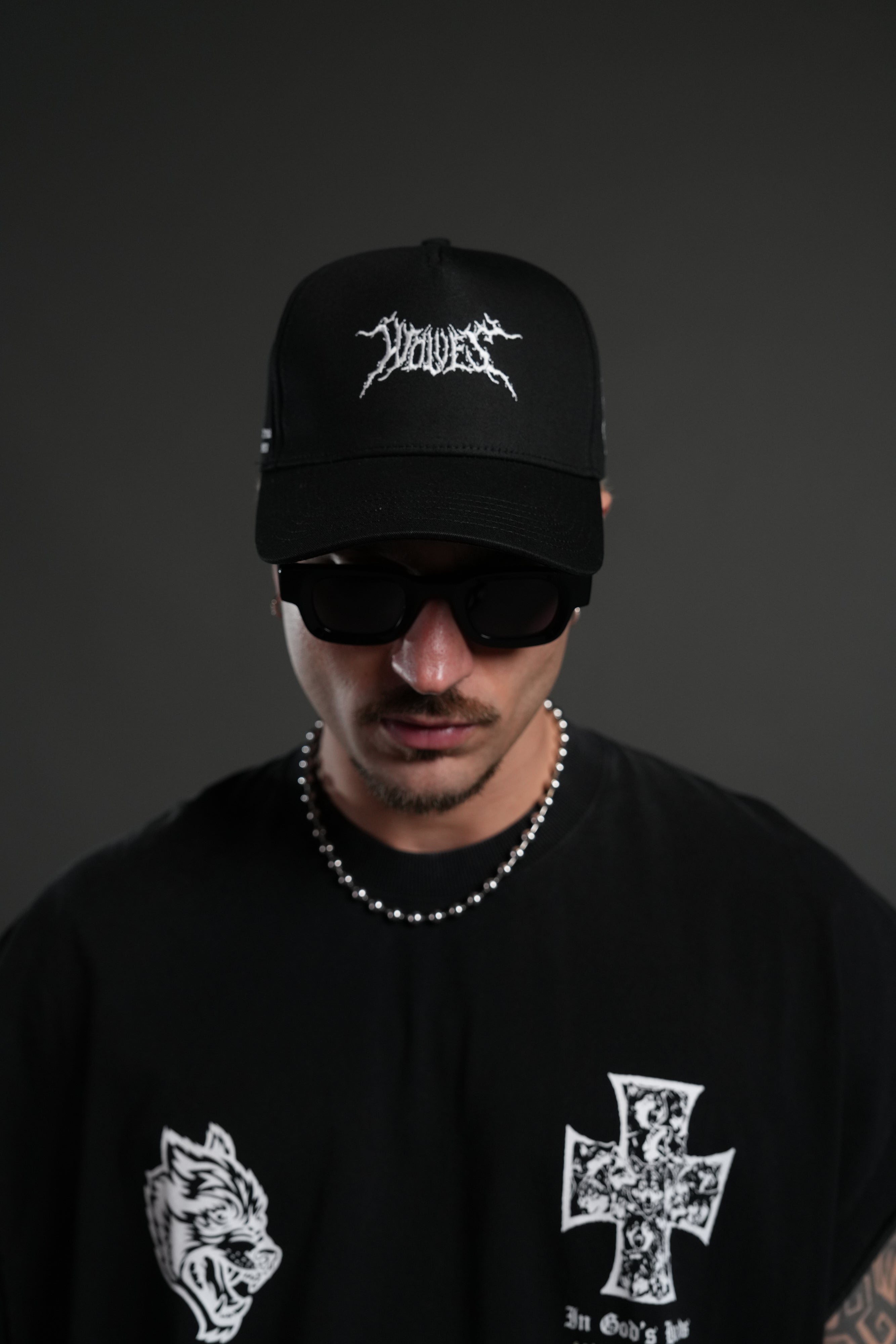 Blood & Iron 5 Panel Hat in Black