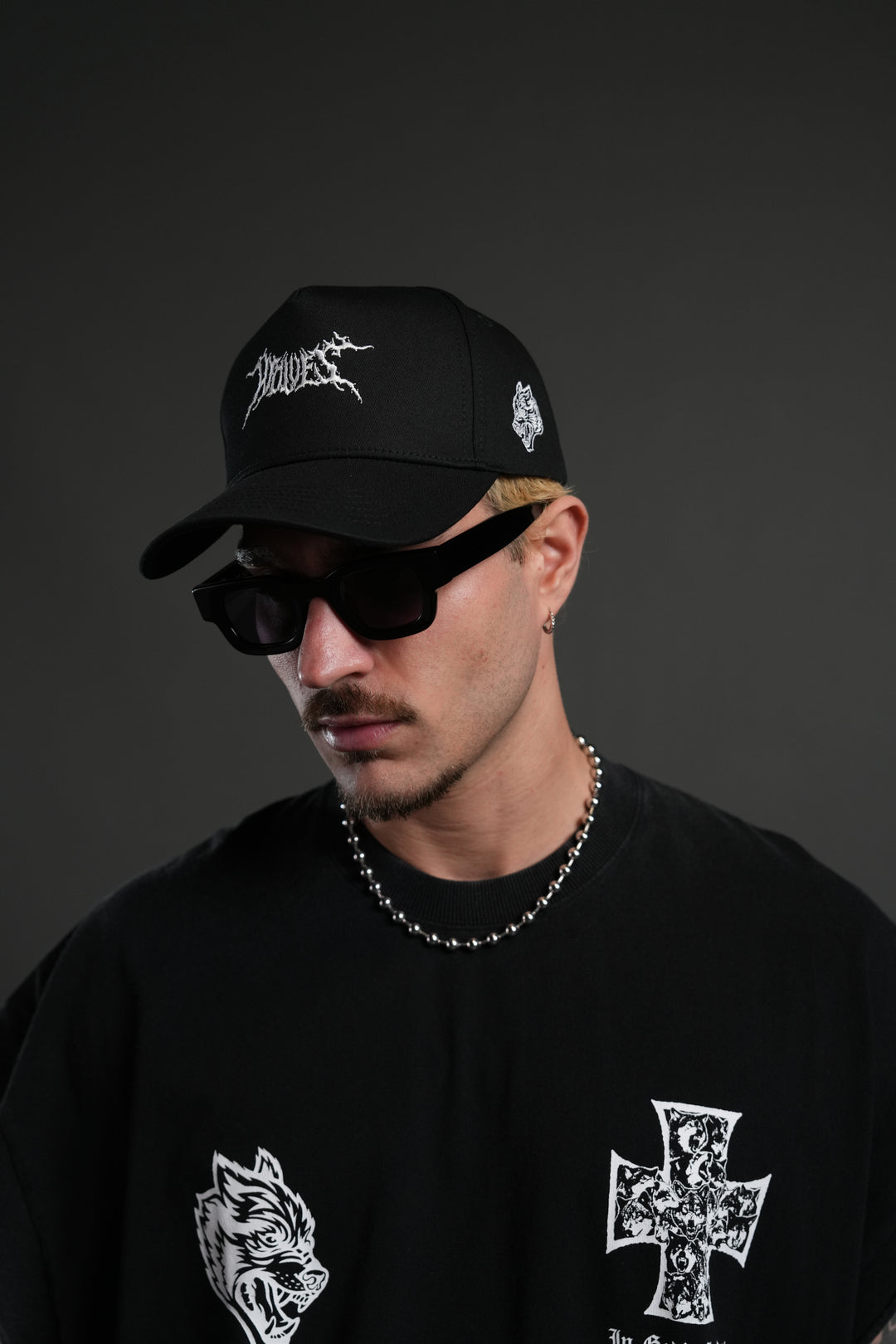 Blood & Iron 5 Panel Hat in Black