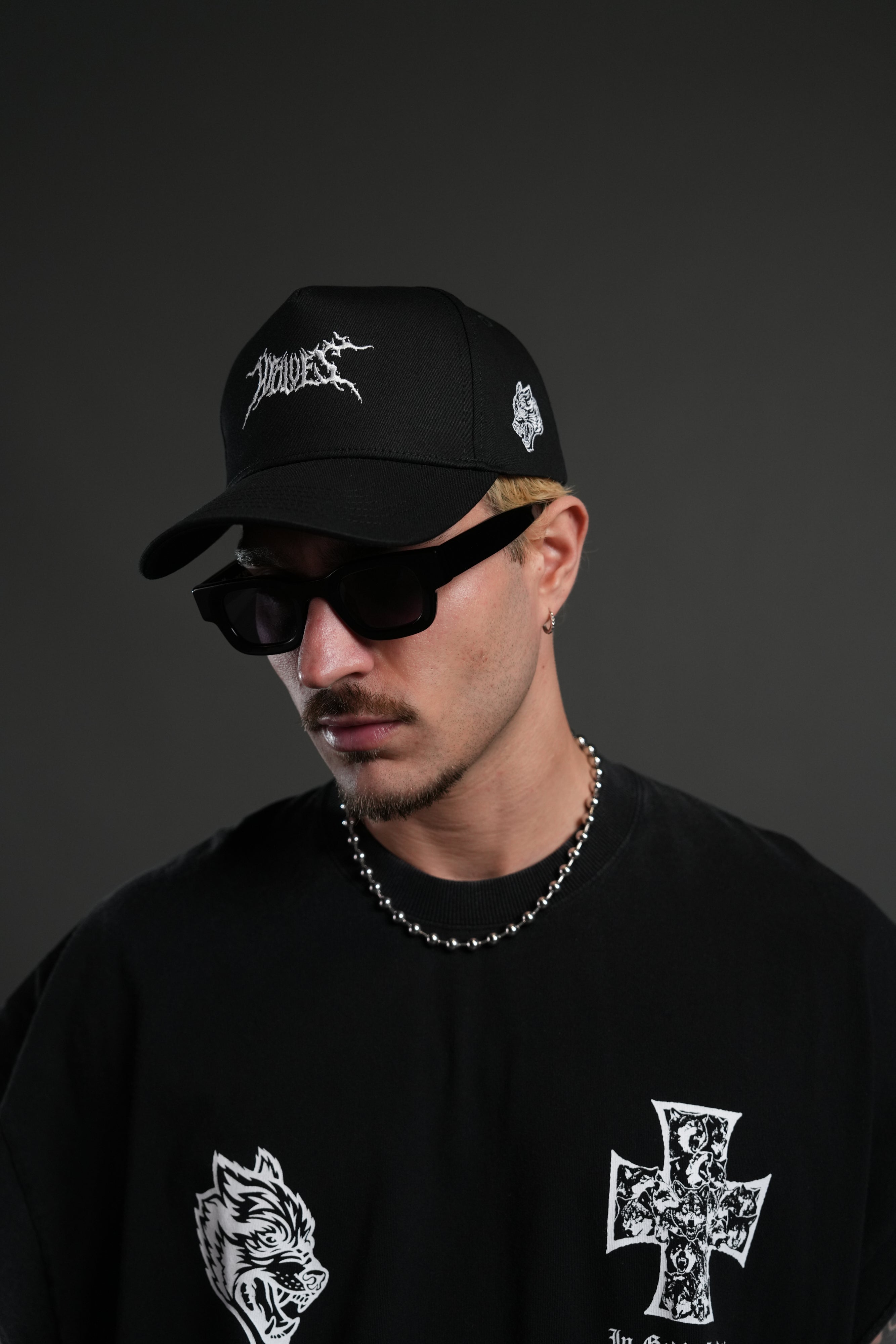 Blood & Iron 5 Panel Hat in Black