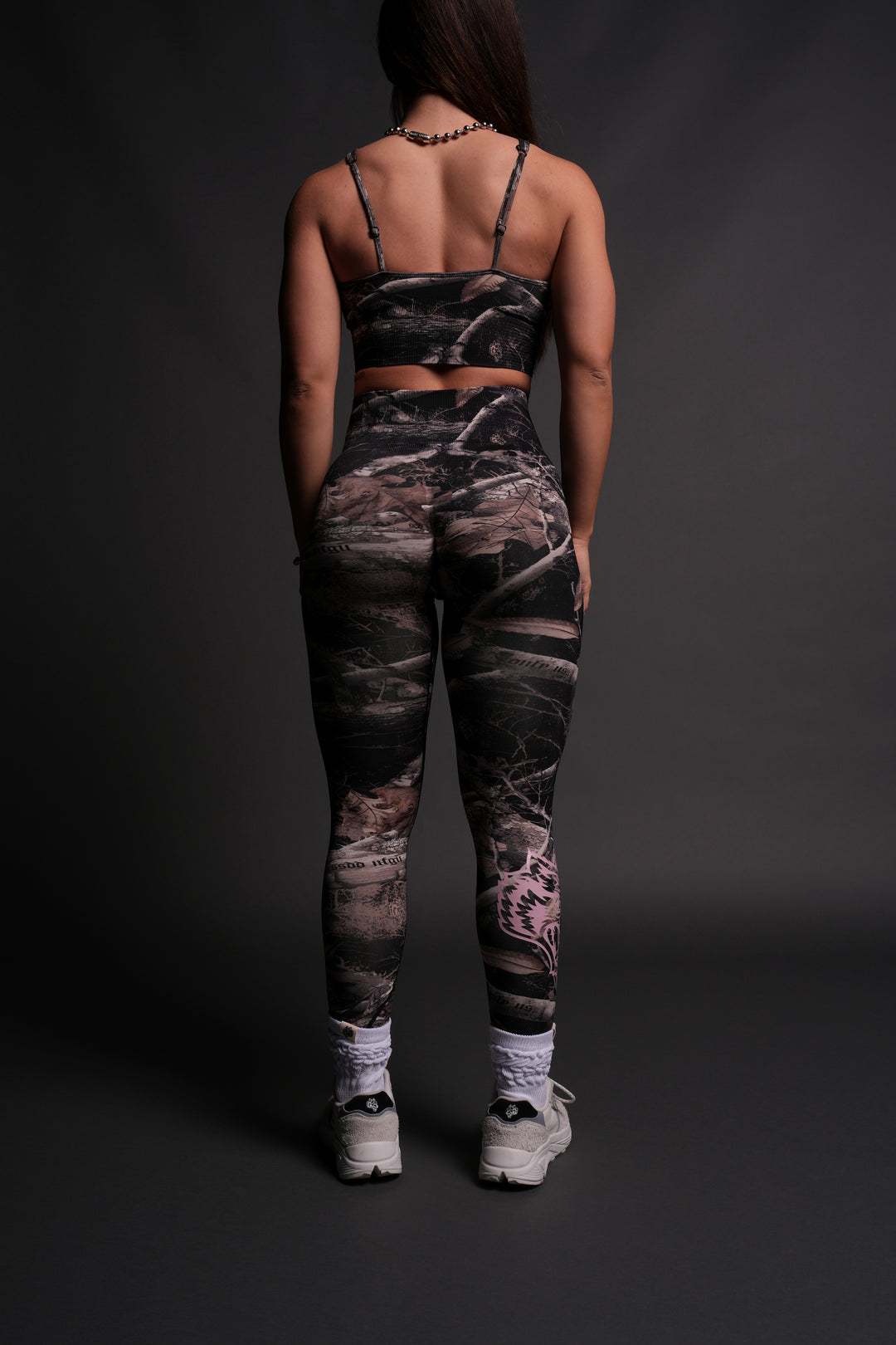 Our Passion "Everson Seamless" Scrunch Leggings in Darc Brown Woodland Camo