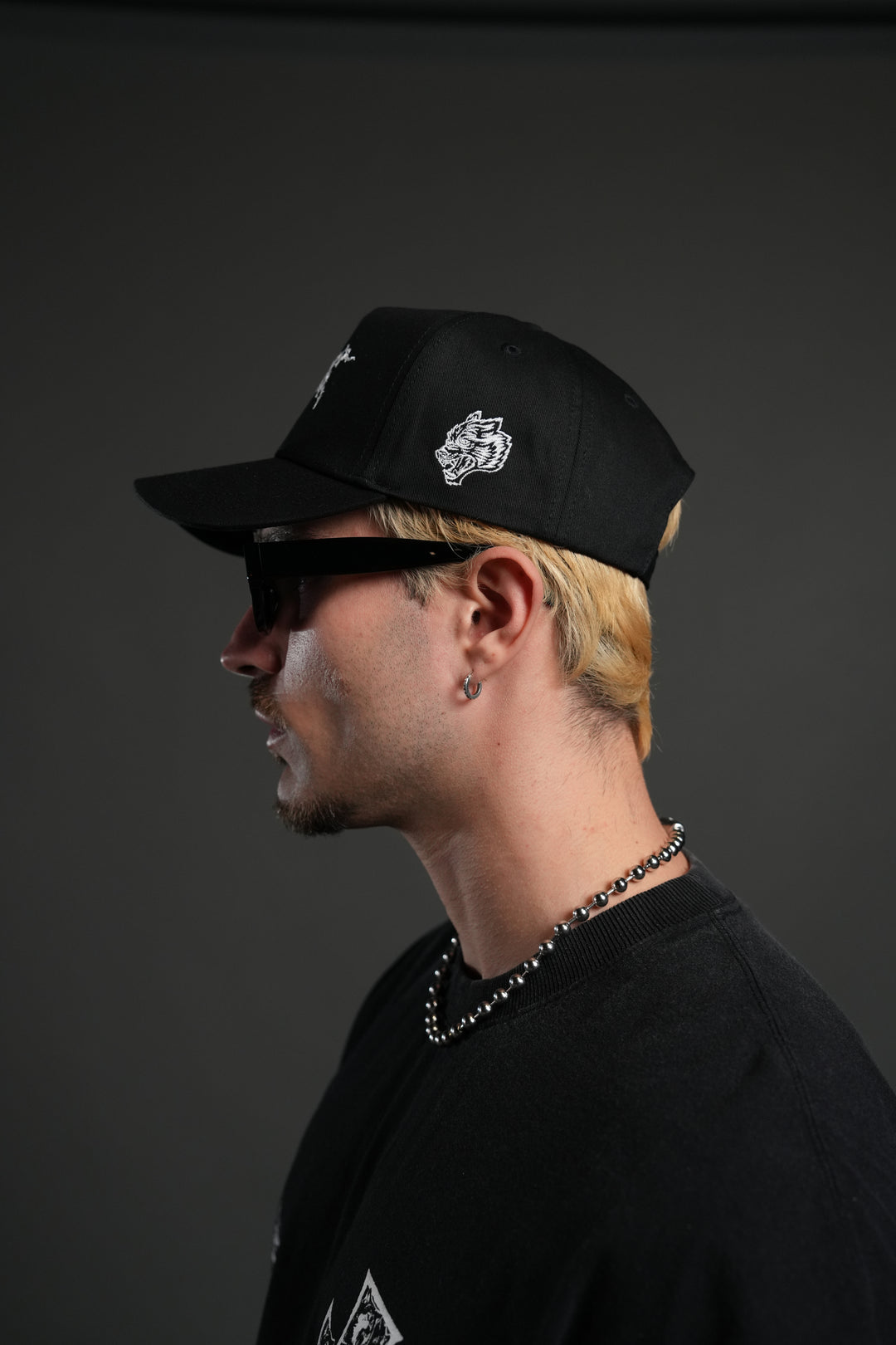 Blood & Iron 5 Panel Hat in Black