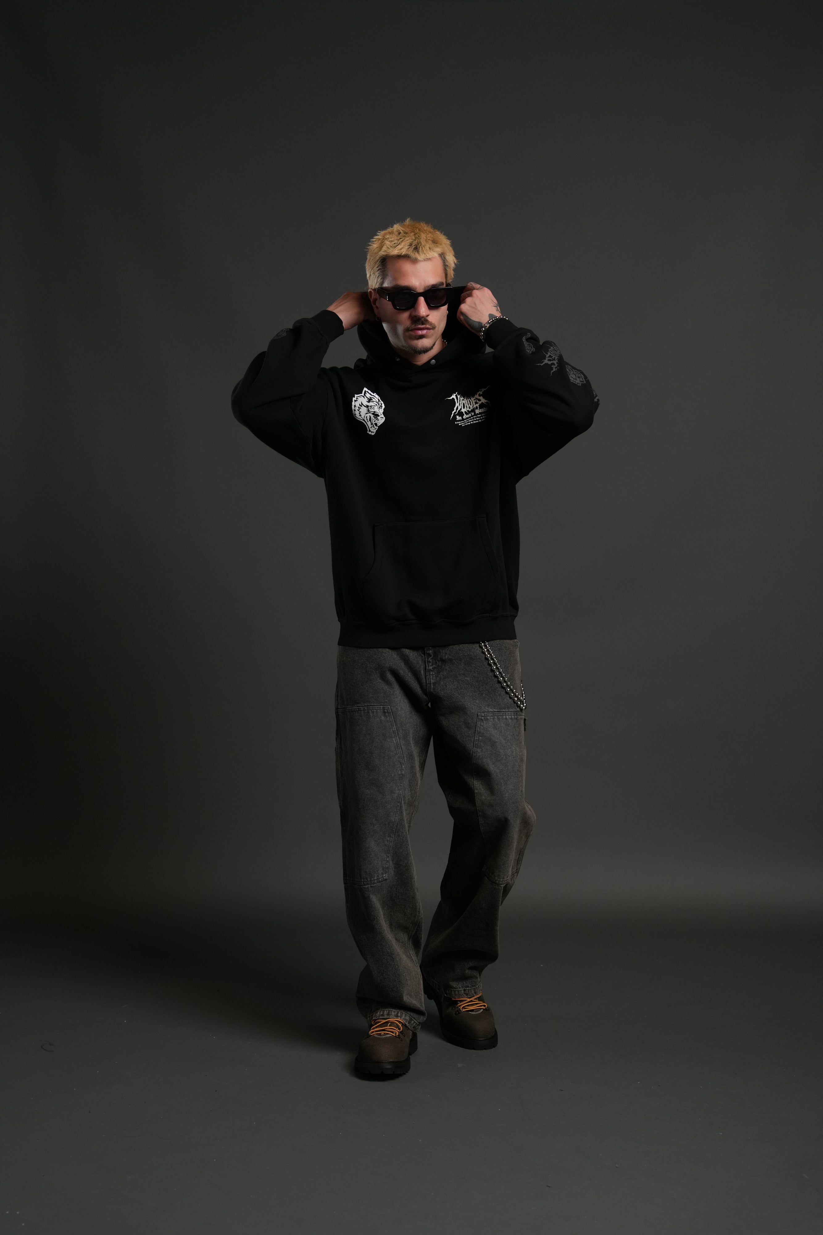 Through the Clouds "Pierce" Hoodie in Black