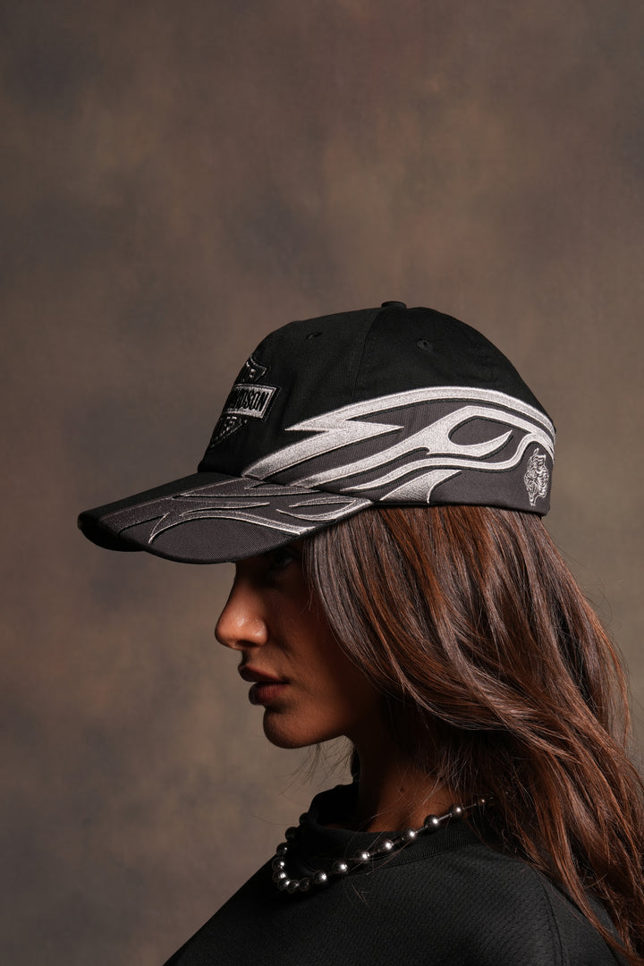 Real Recognize Real Dad Hat (V2) in Black/Wolf Gray
