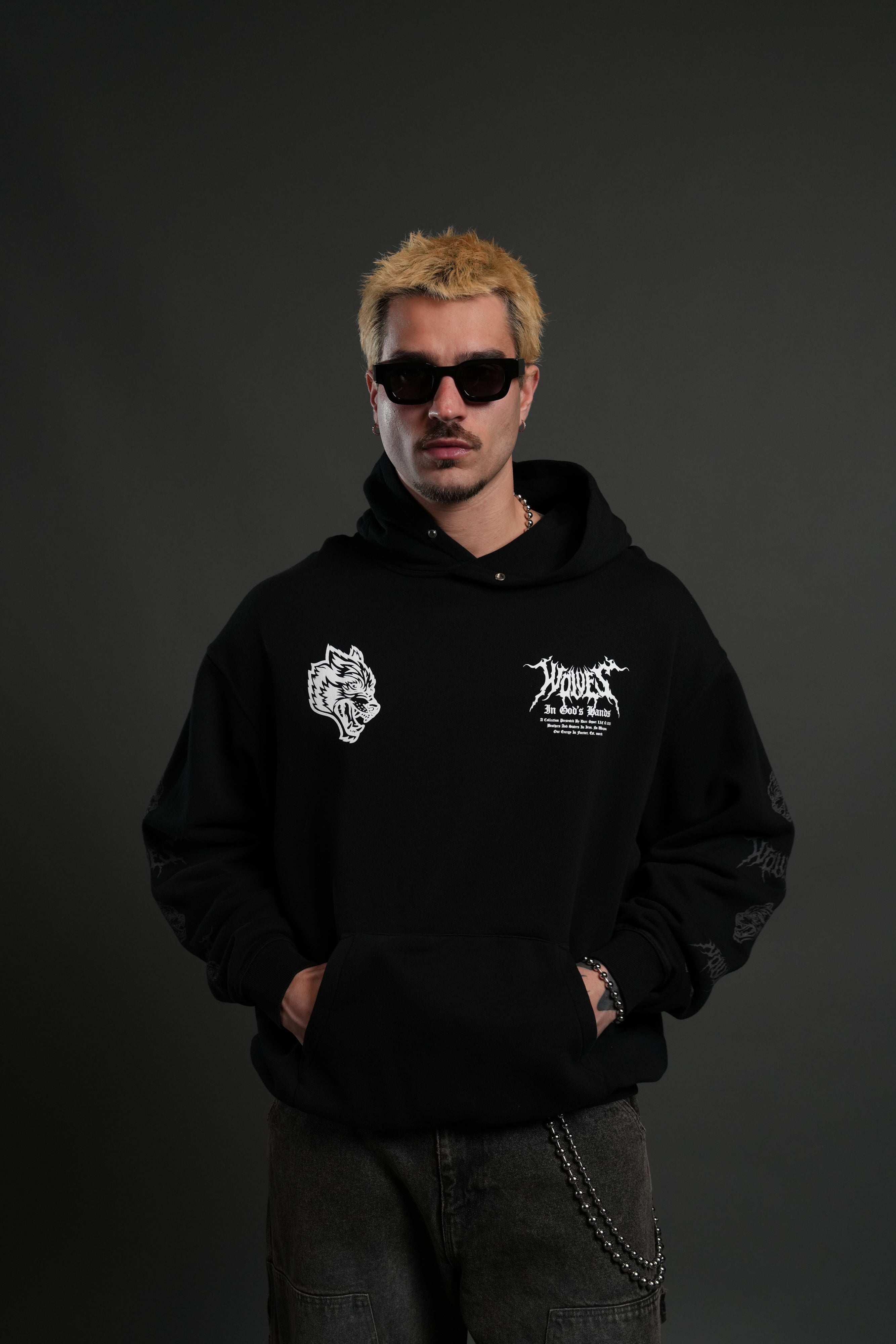 Through the Clouds "Pierce" Hoodie in Black
