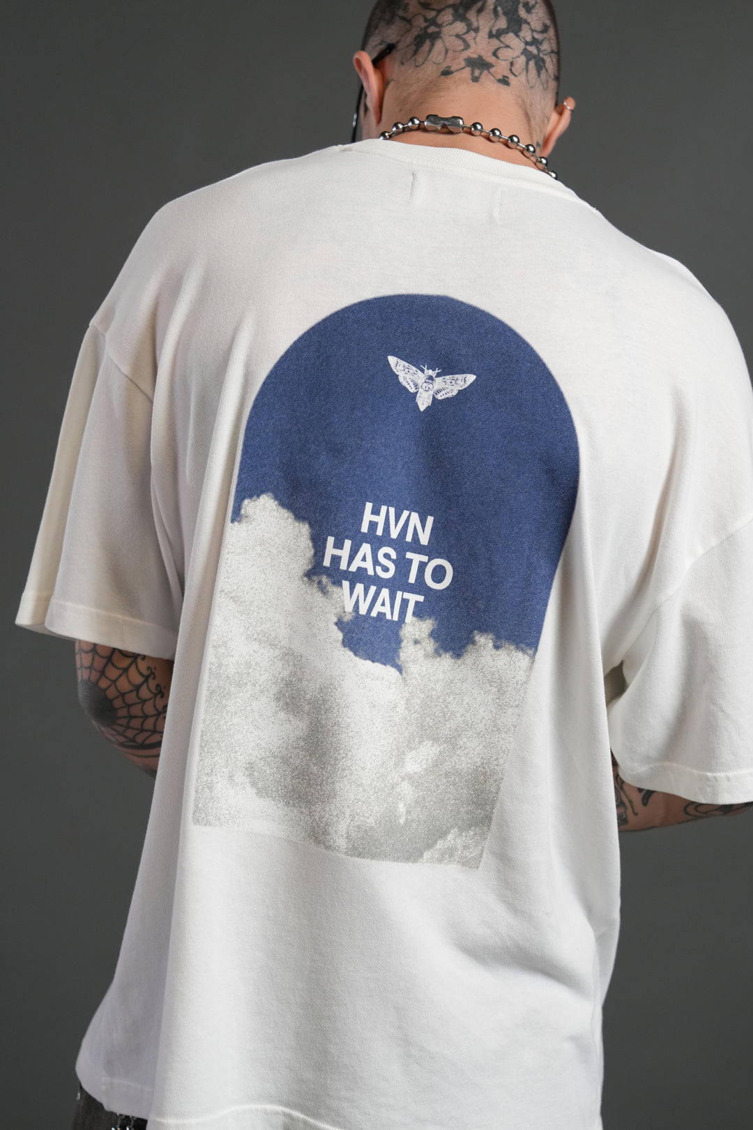 Window to Heaven "Premium" Oversized Tee in Cream