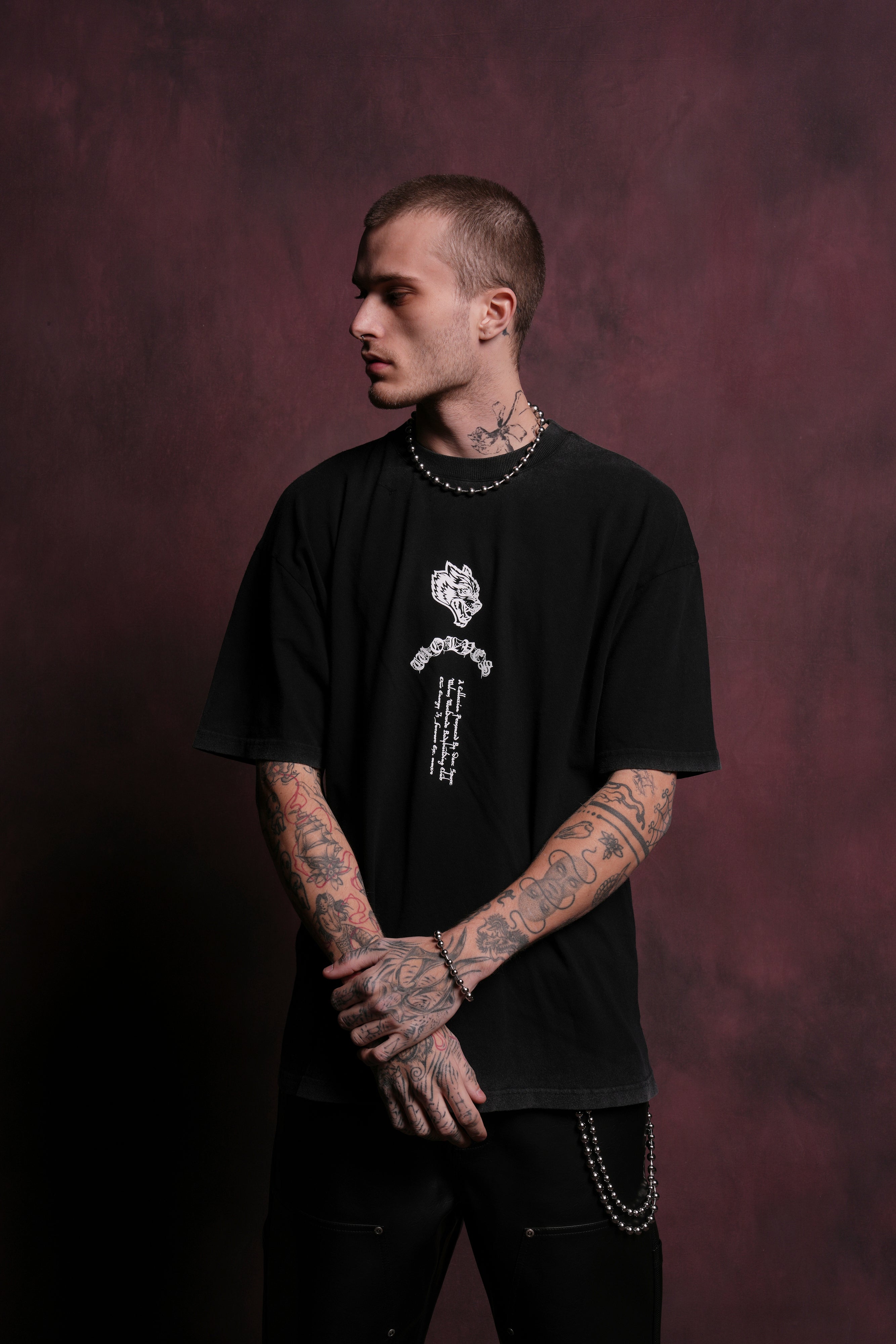 Darc Spider "Premium" Oversized Tee in Black