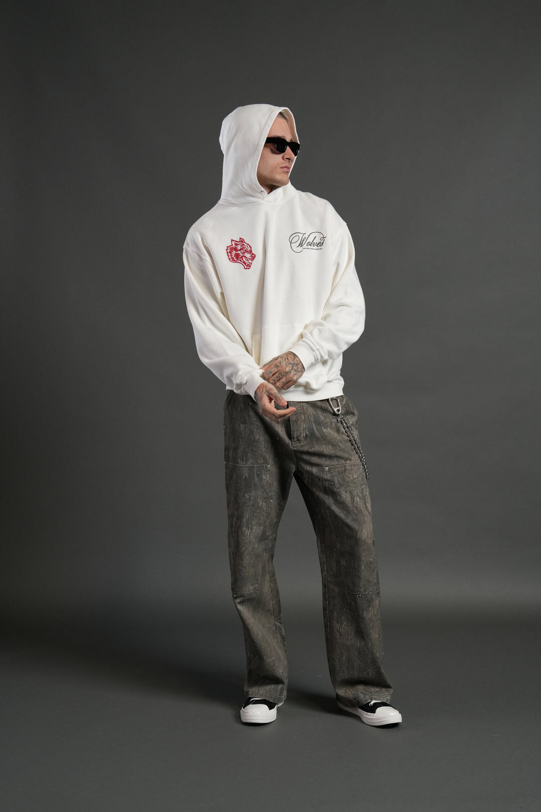 Will of the Beast "Pierce" Hoodie in Cream