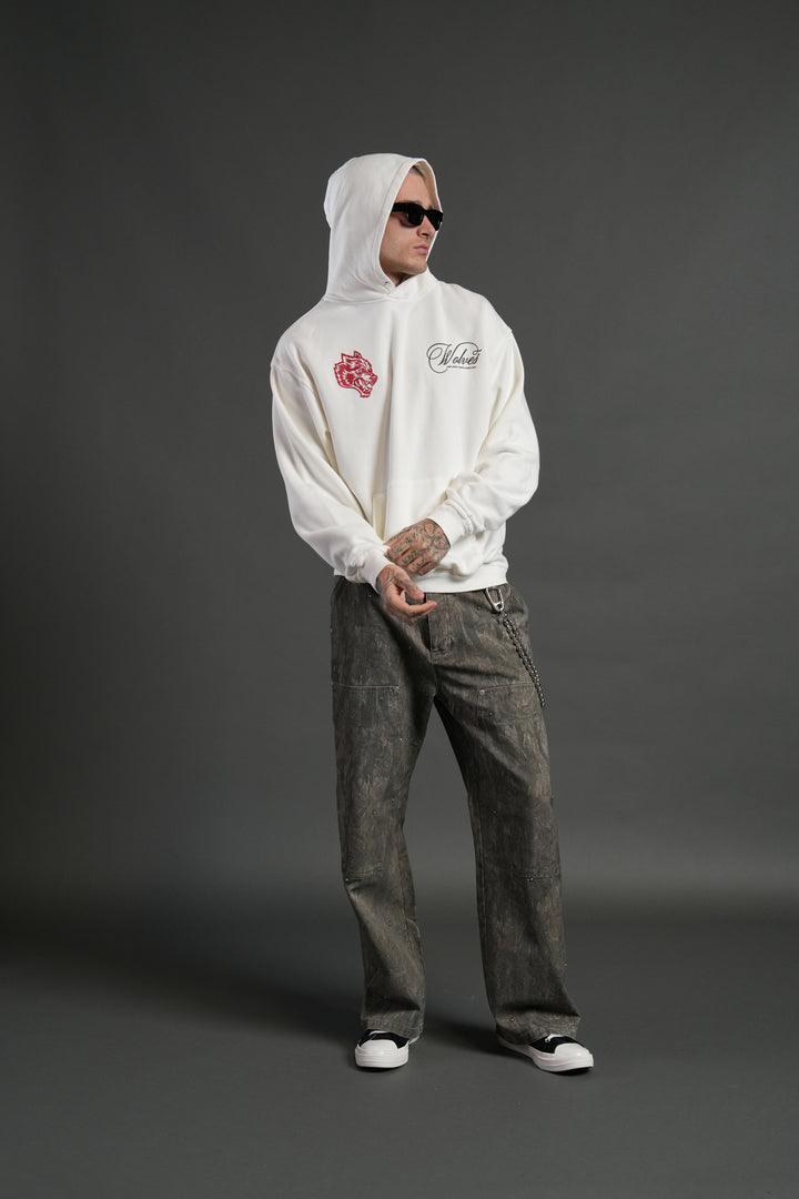 Will of the Beast "Pierce" Hoodie in Cream