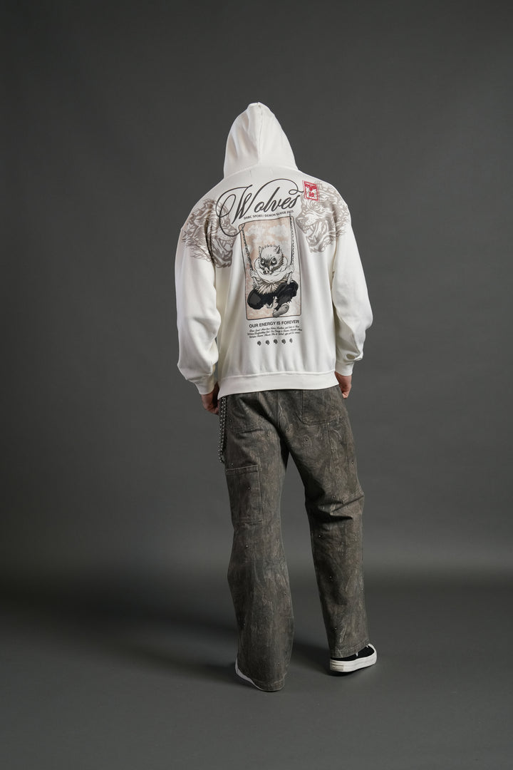 Will of the Beast "Pierce" Hoodie in Cream