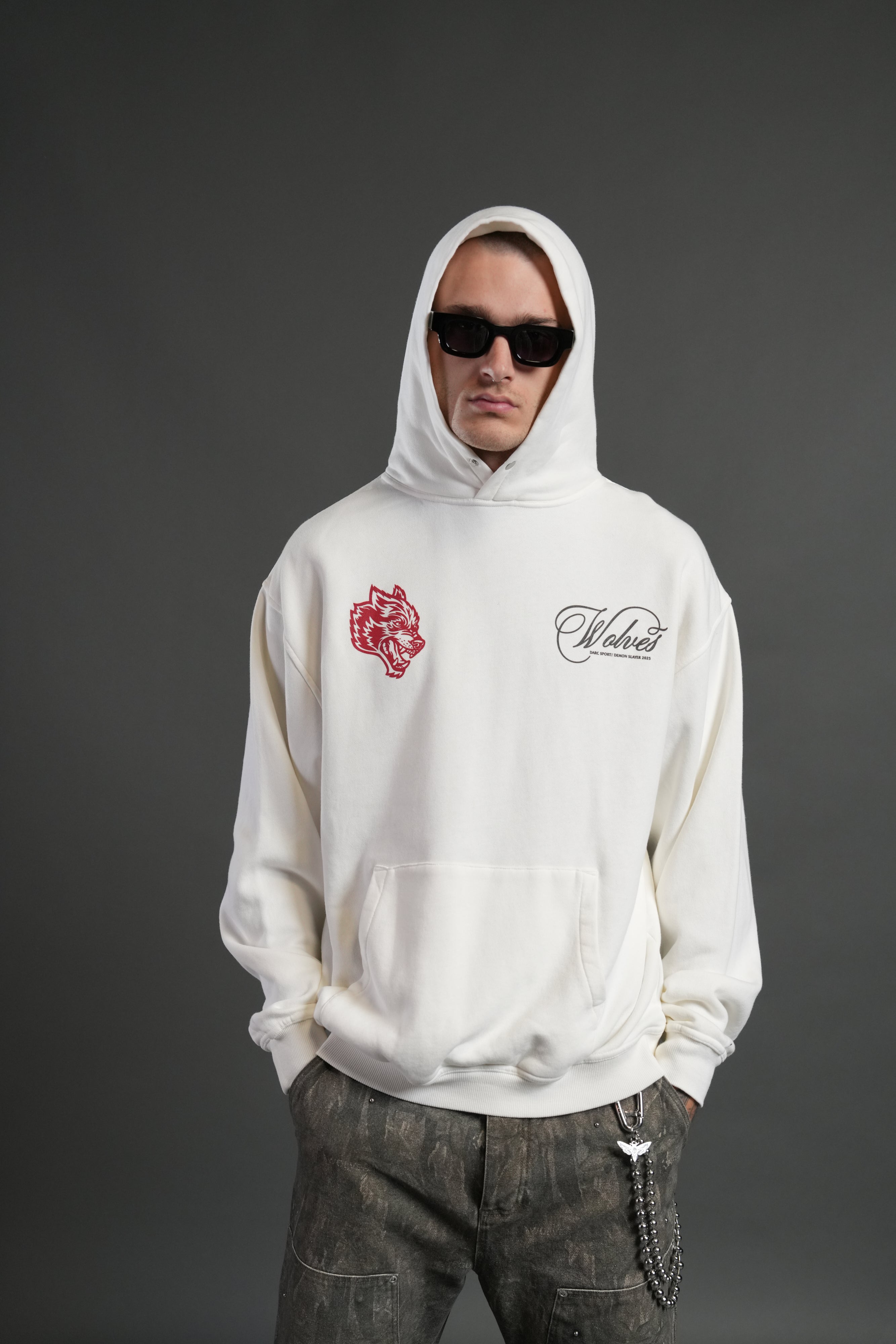 Will of the Beast "Pierce" Hoodie in Cream