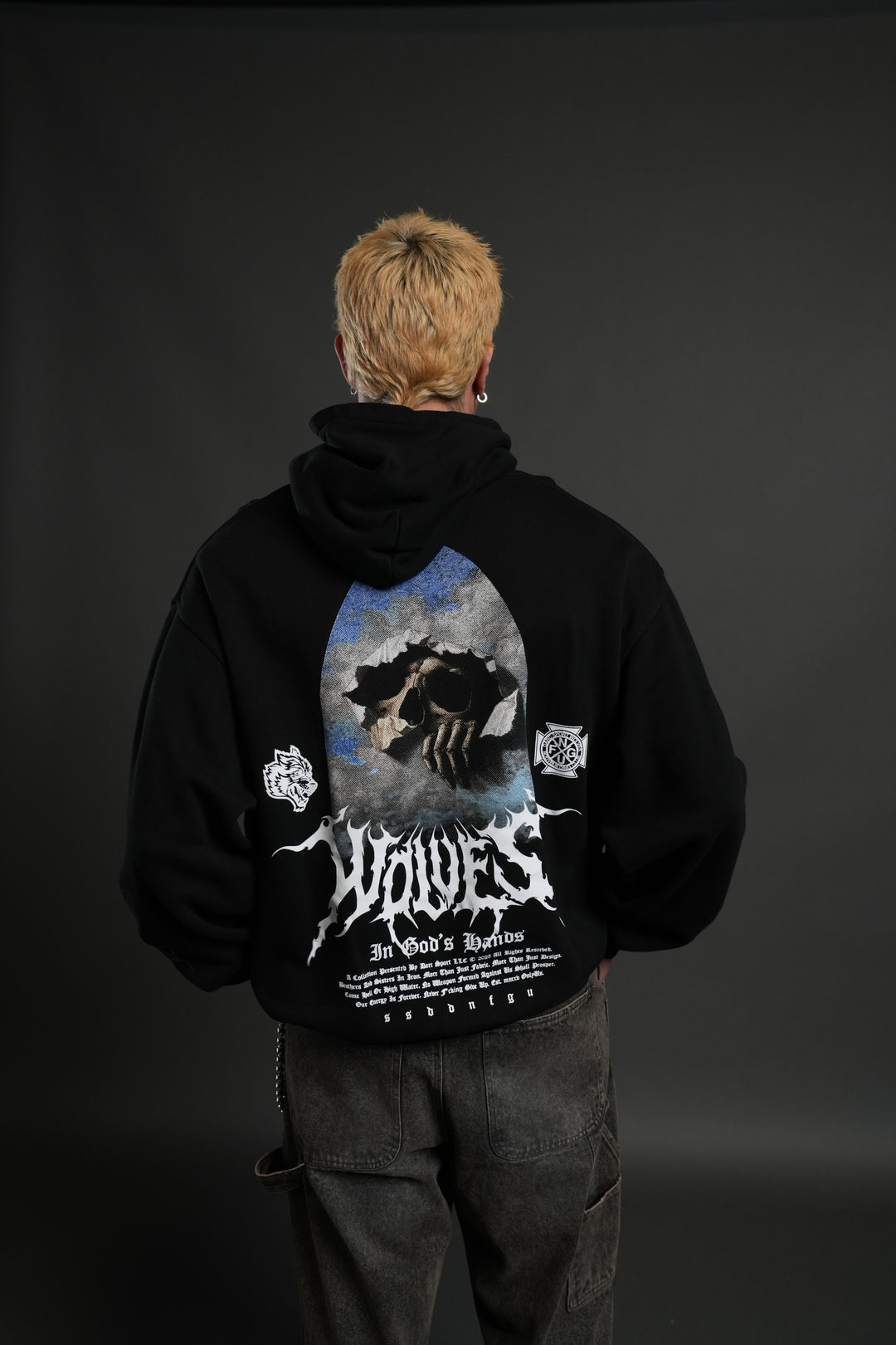 Through the Clouds "Pierce" Hoodie in Black
